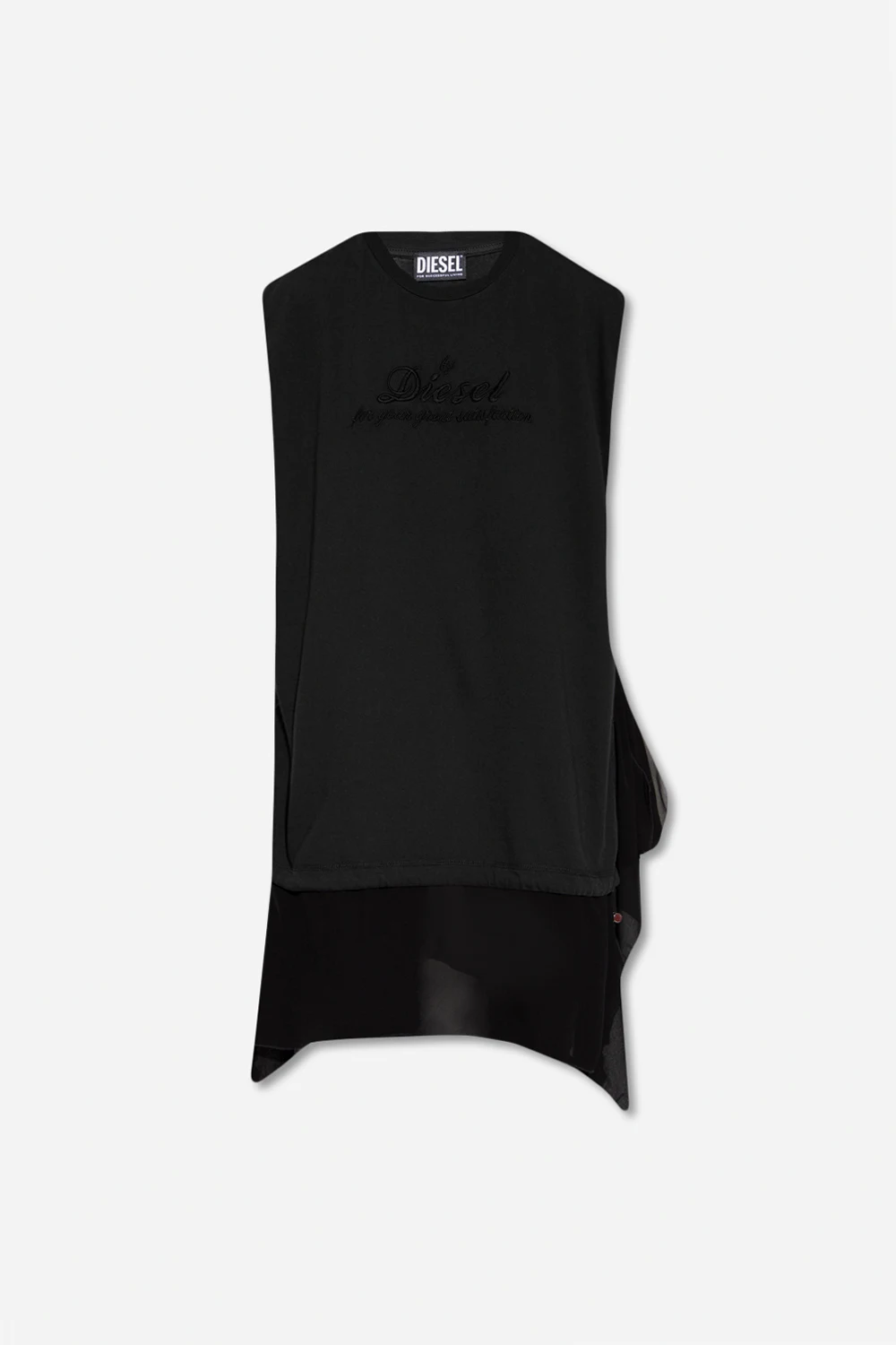 BLACK ‘D-ROLLETTE’ sleeveless dress