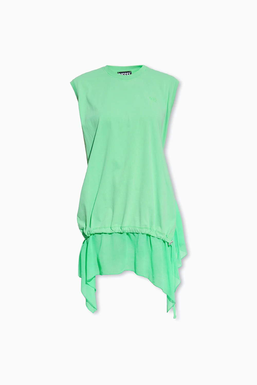 neon ‘D-ROLLETTY’ sleeveless dress