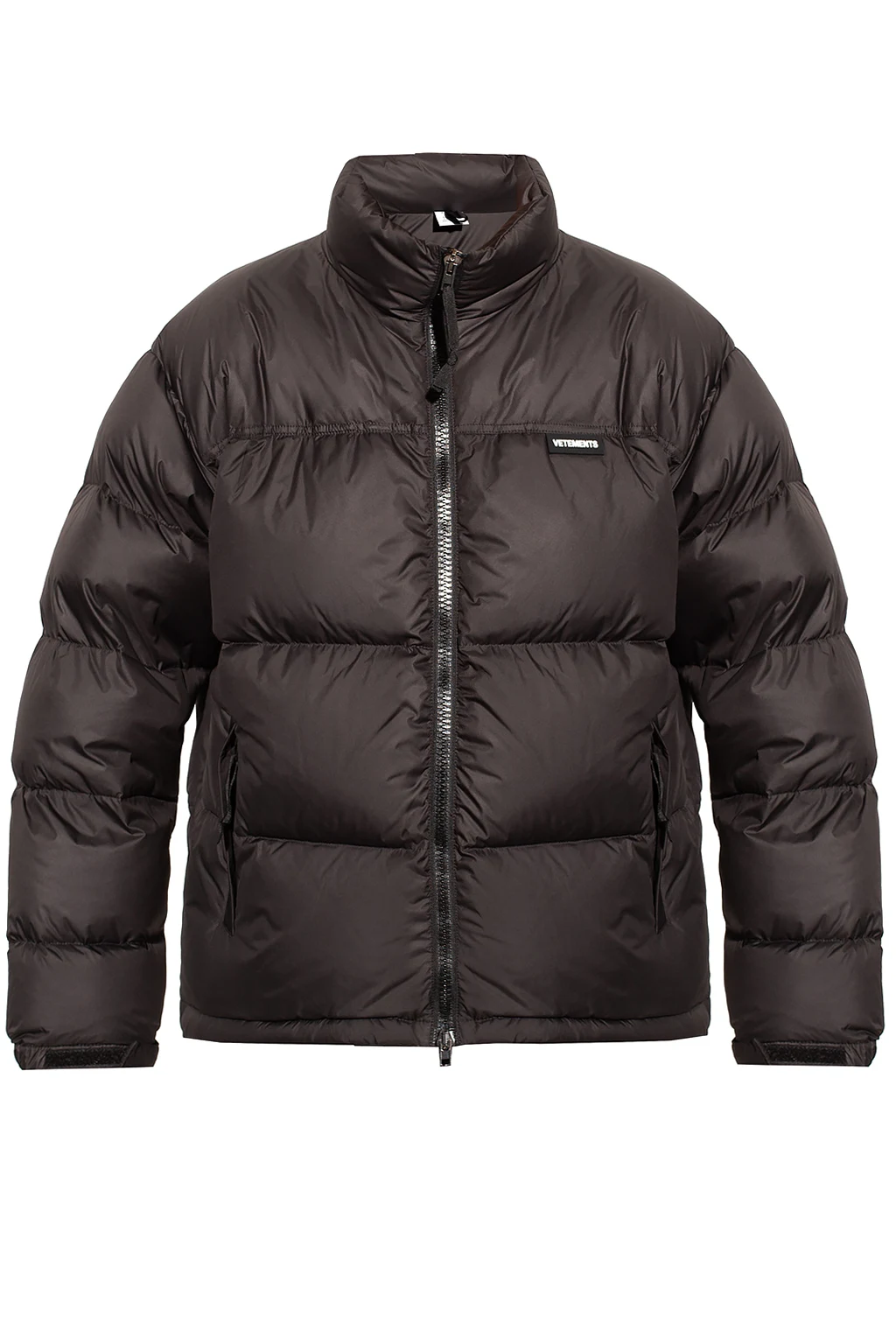 Down jacket with logo