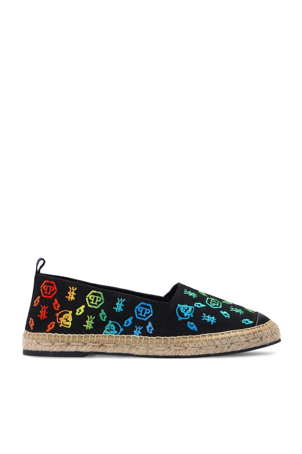 BLACK Espadrilles with logo
