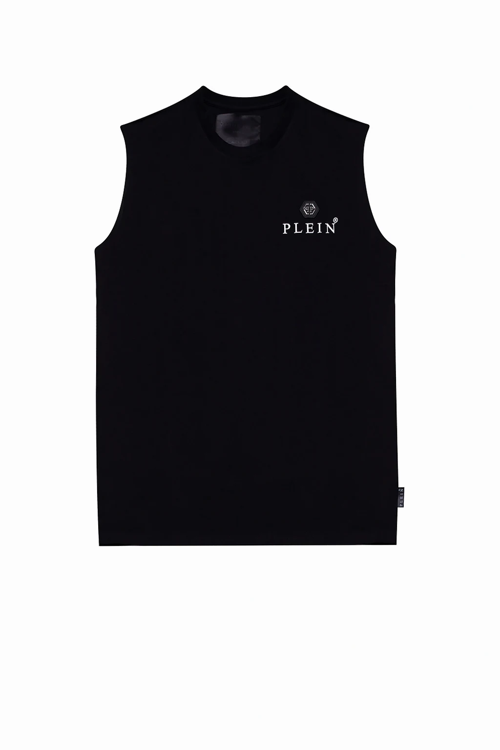 BLACK Sleeveless T-shirt