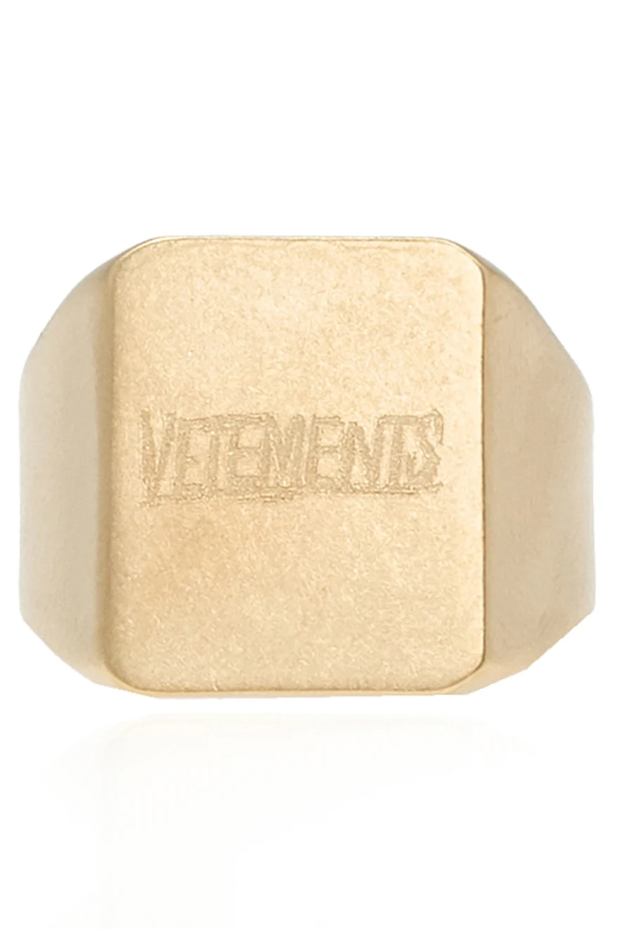Ring with logo