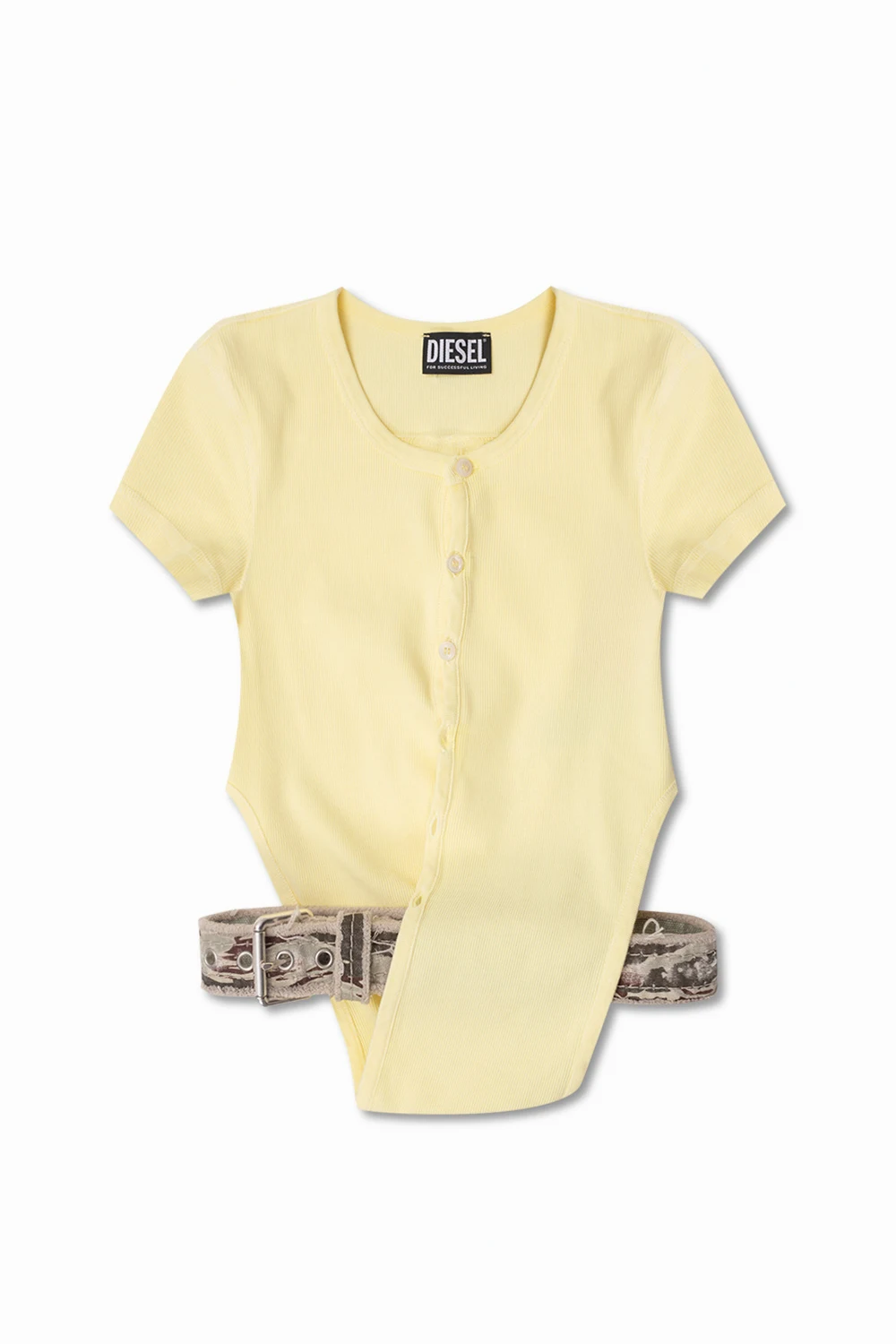 YELLOW  ‘T-Holdy’ T-shirt with belt