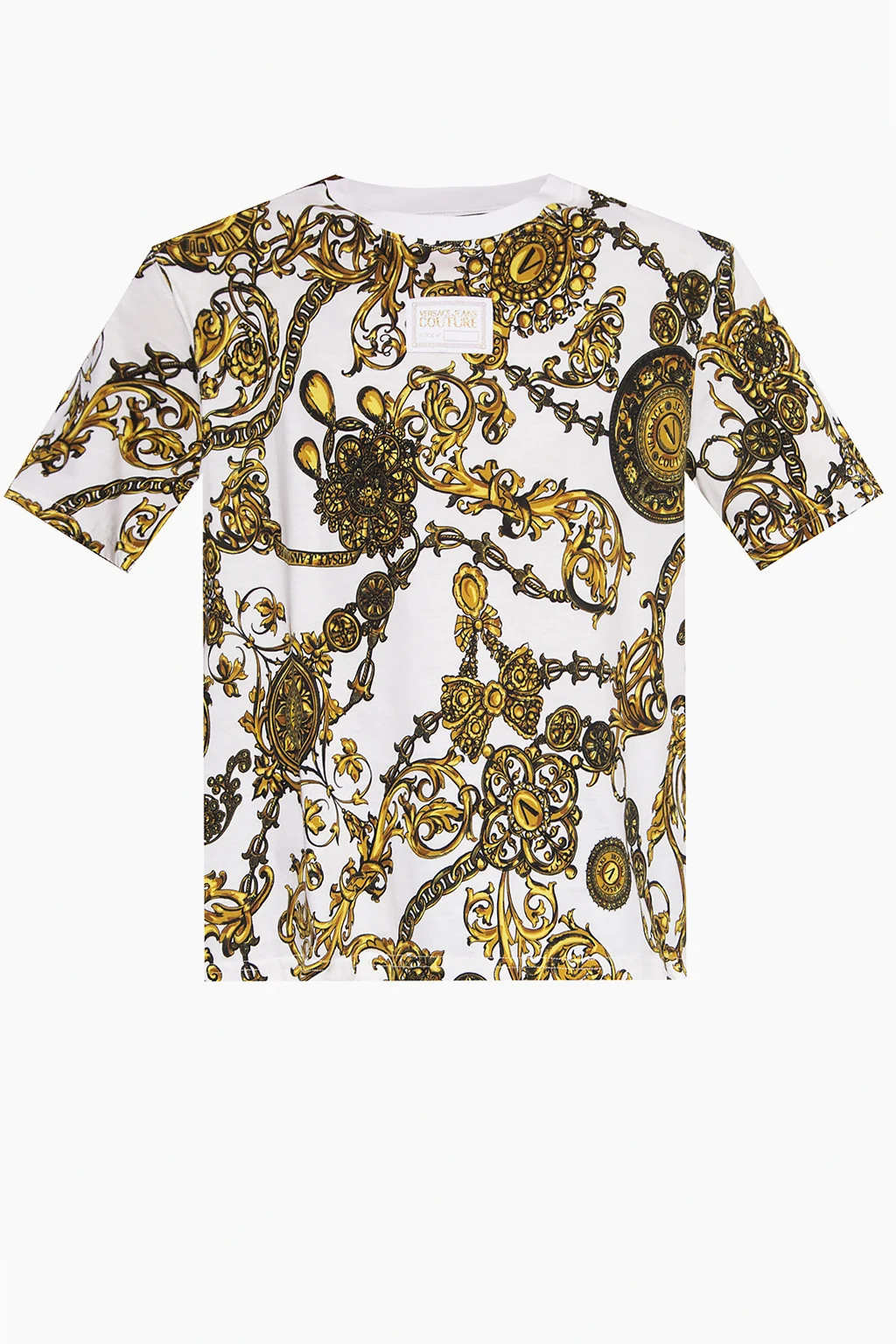 WHITE Baroque-print T-shirt