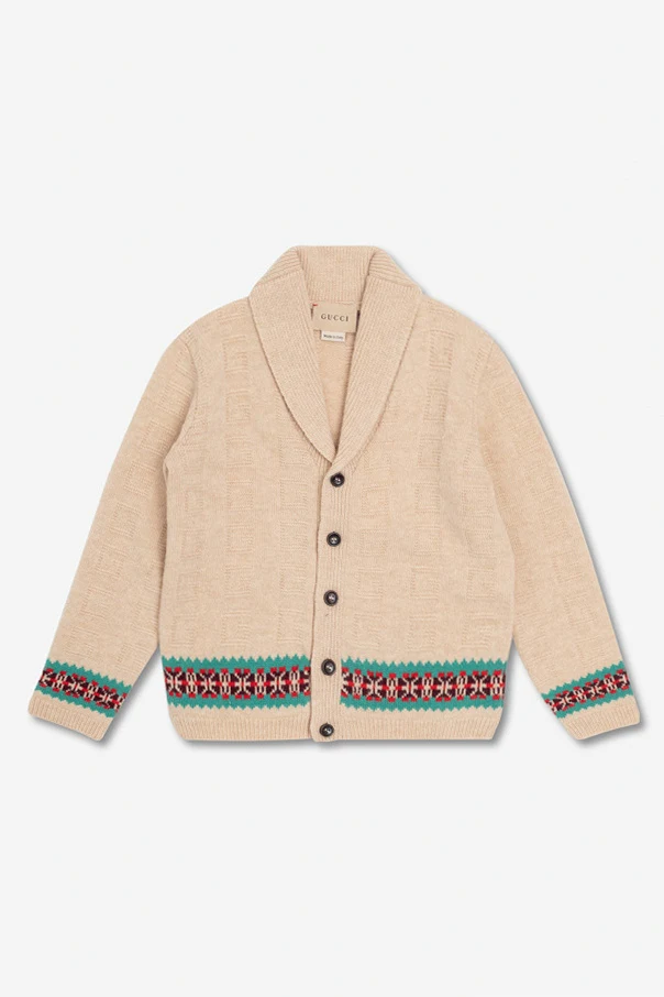 beige Wool cardigan