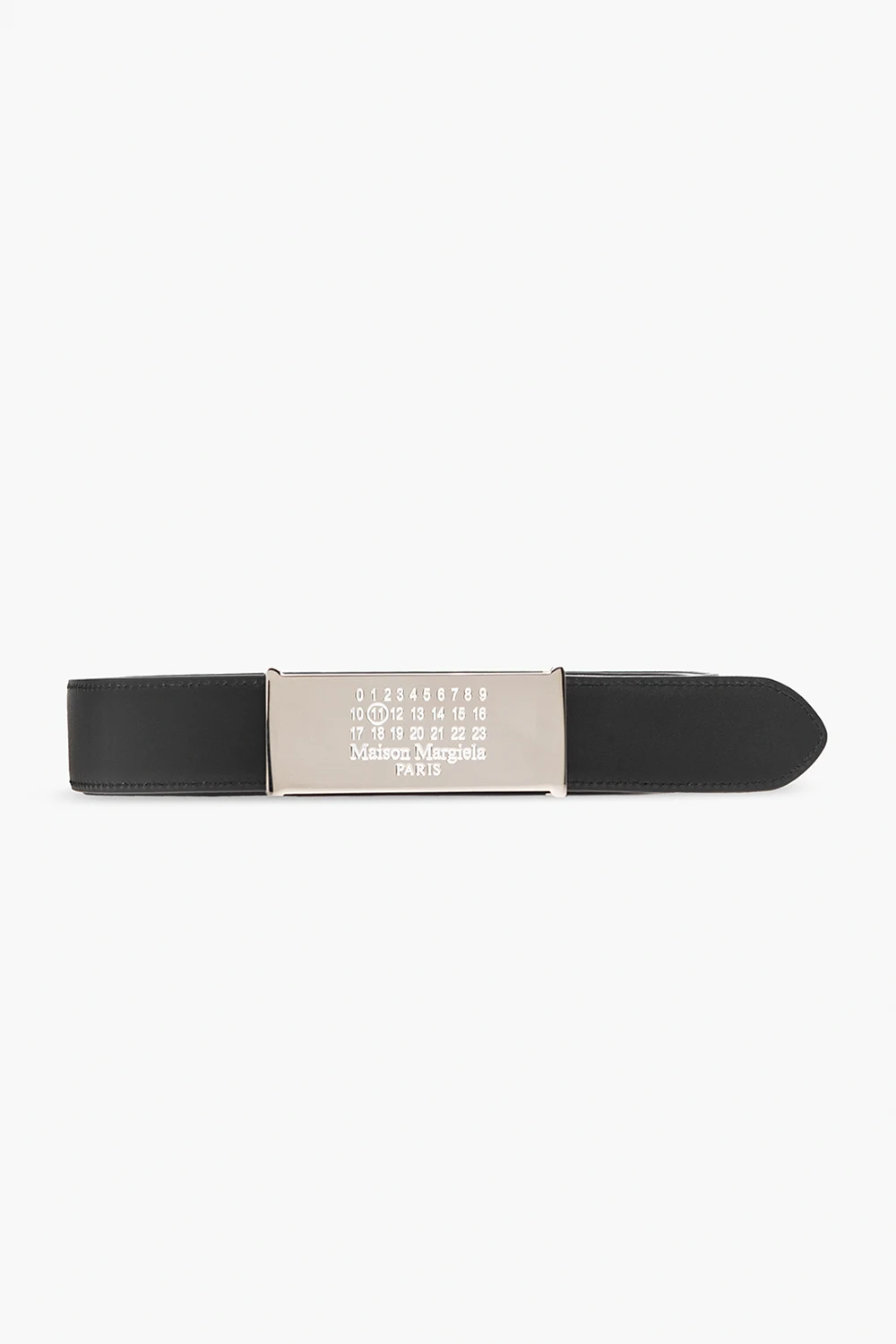 BLACK Reversible belt with logo