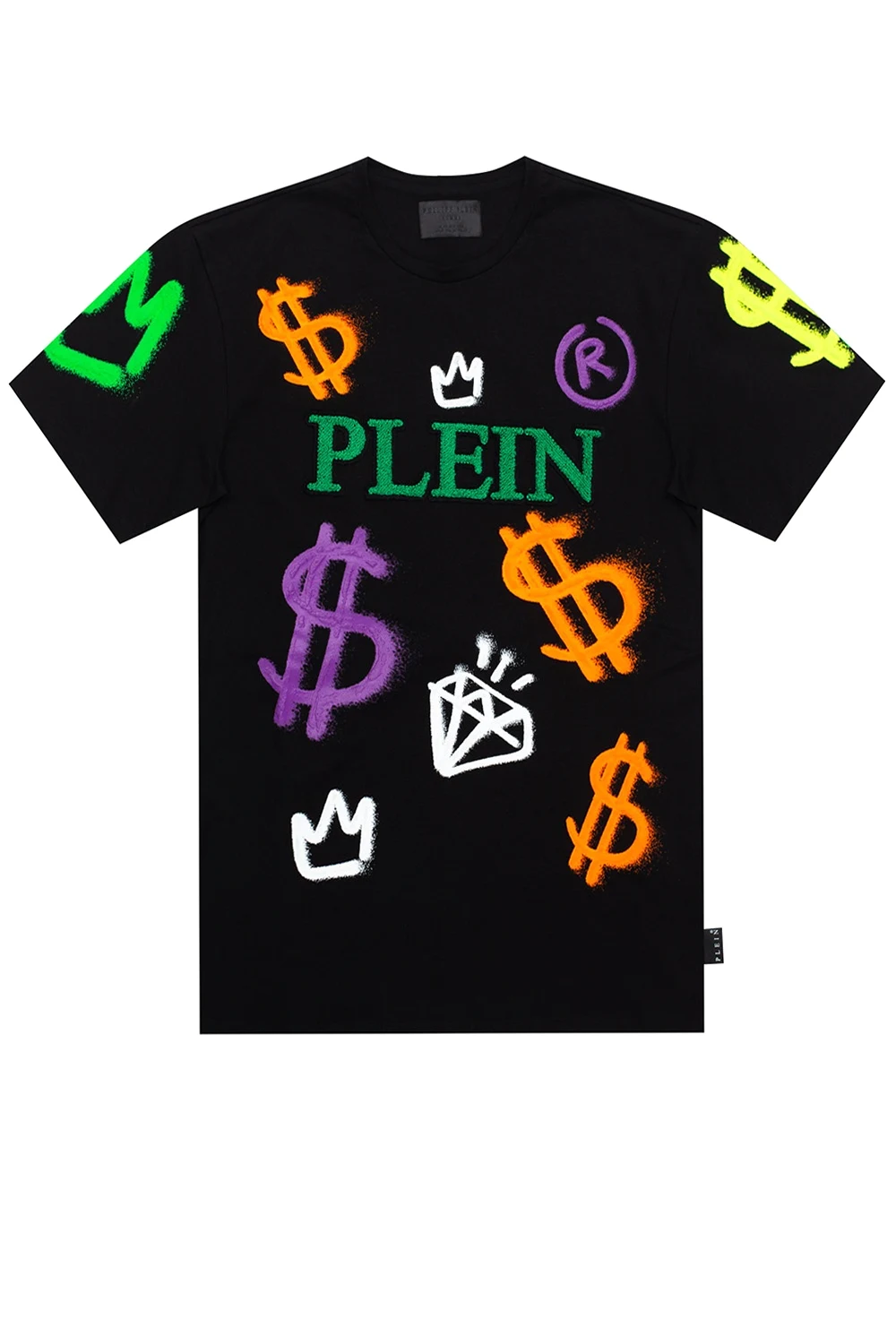 BLACK Patched T-shirt