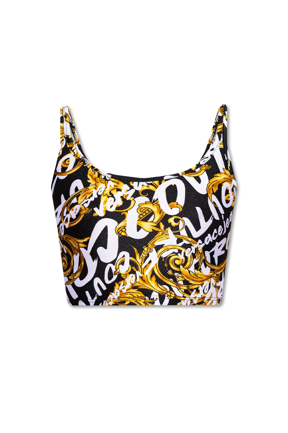 BLACK Patterned tank top