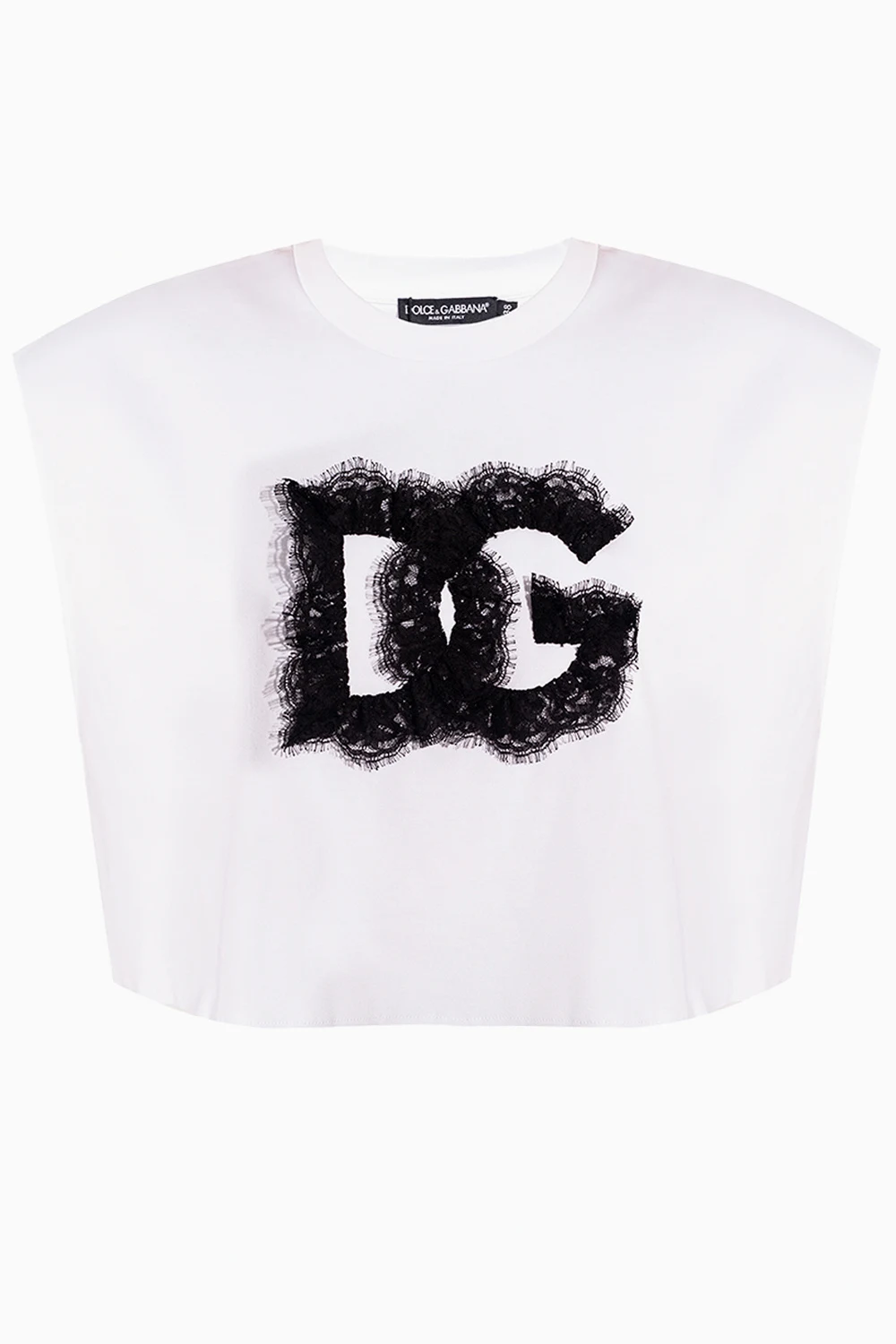WHITE Sleeveless top with logo