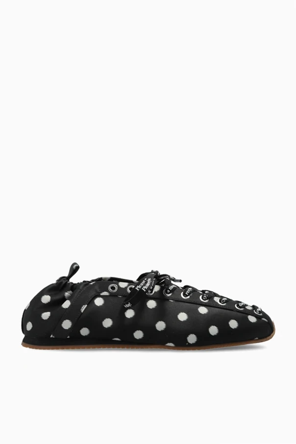 SCHWARZ Schnürballerinas