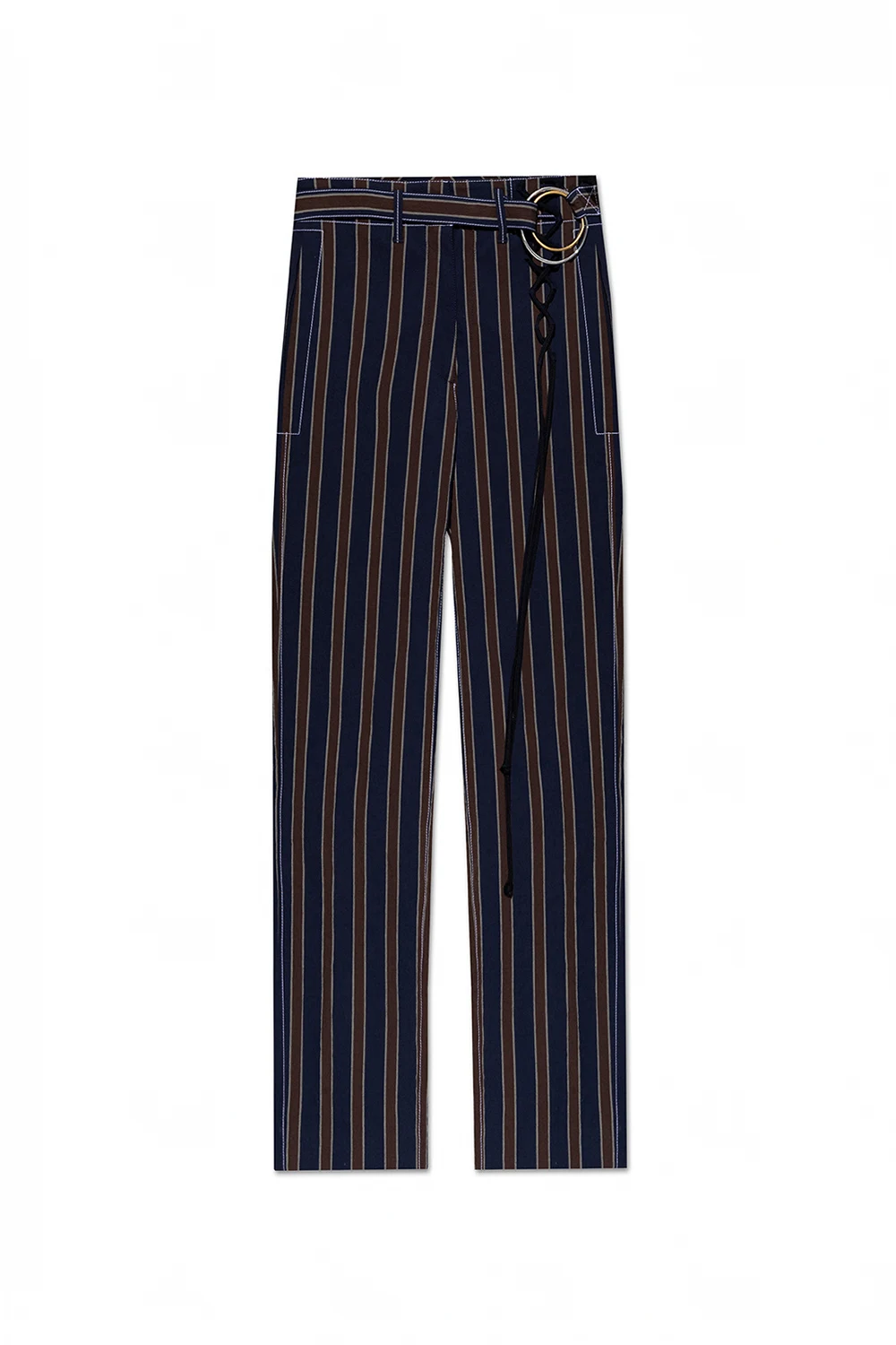 NAVY BLUE Striped trousers