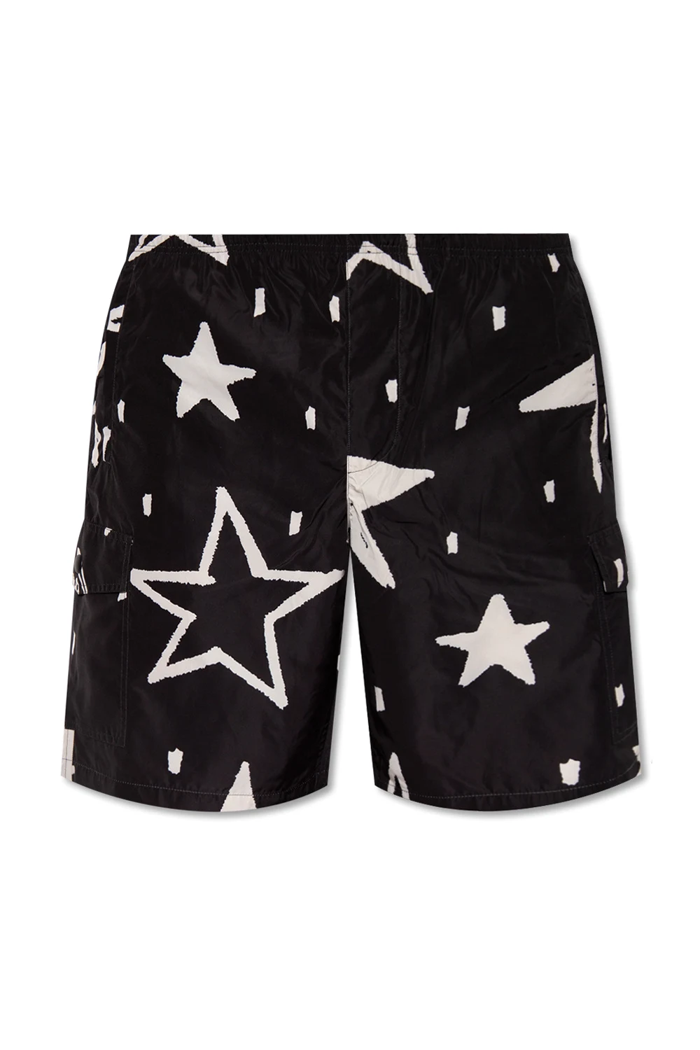 BLACK Printed shorts