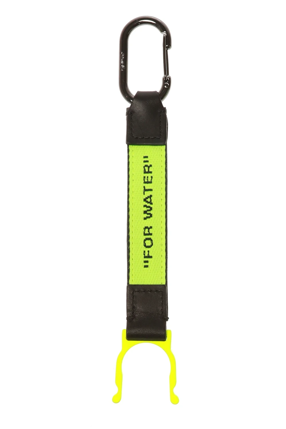 Keyring with bottle holder