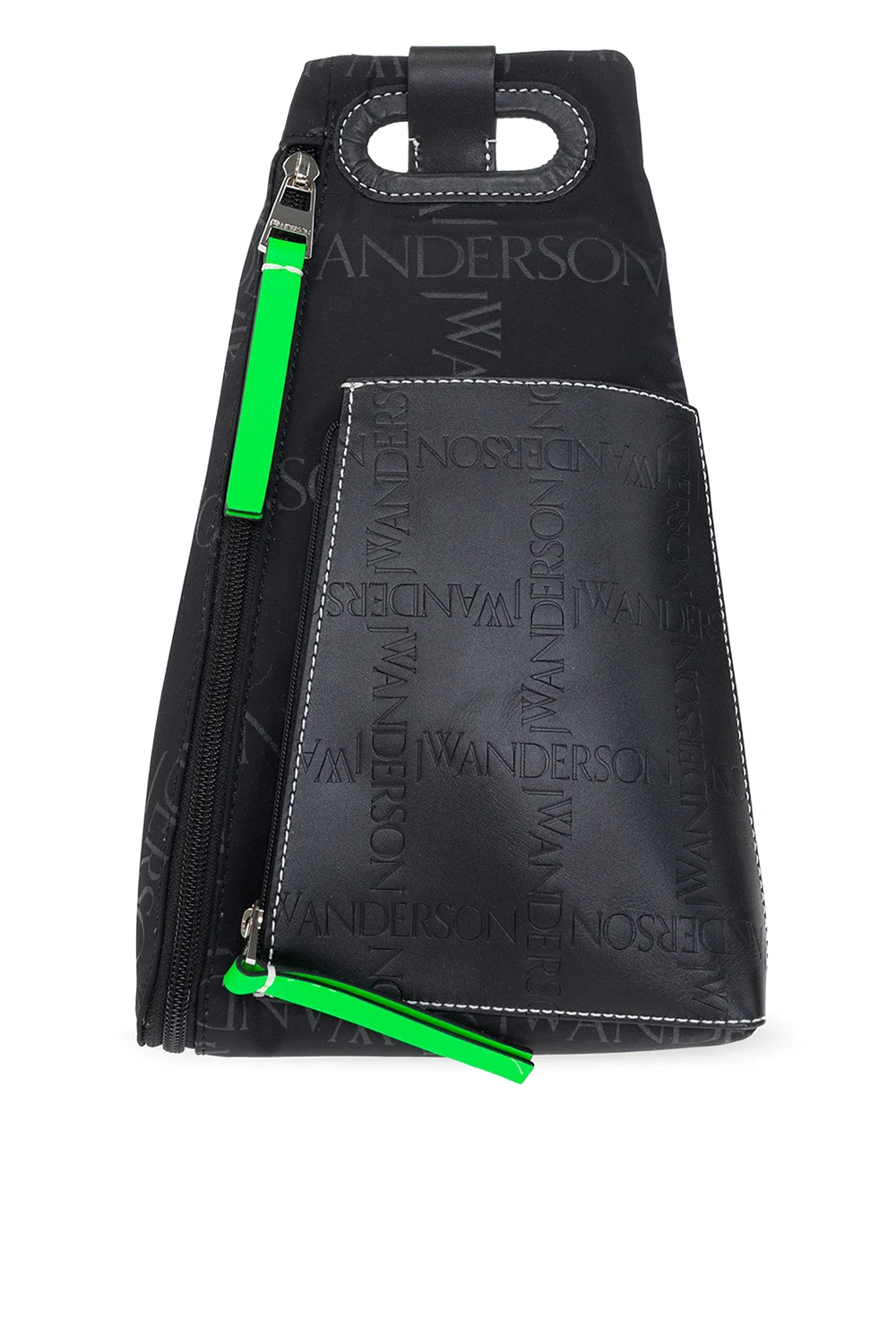 BLACK Belt bag with logo