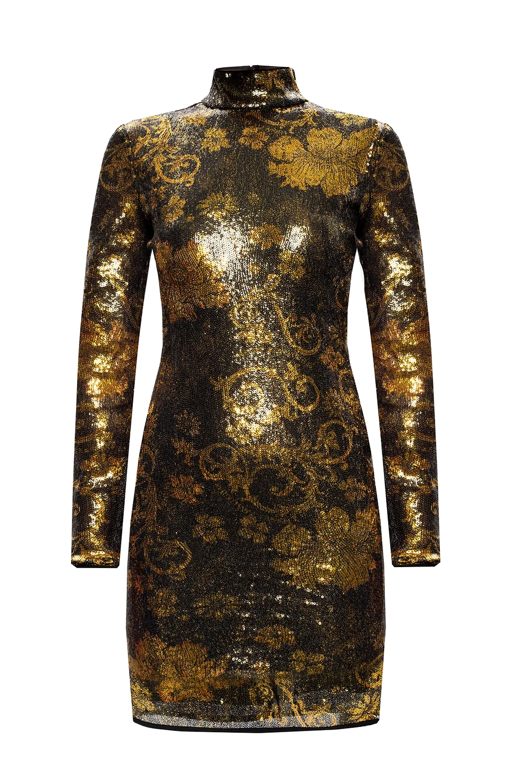 BLACK Mock neck dress