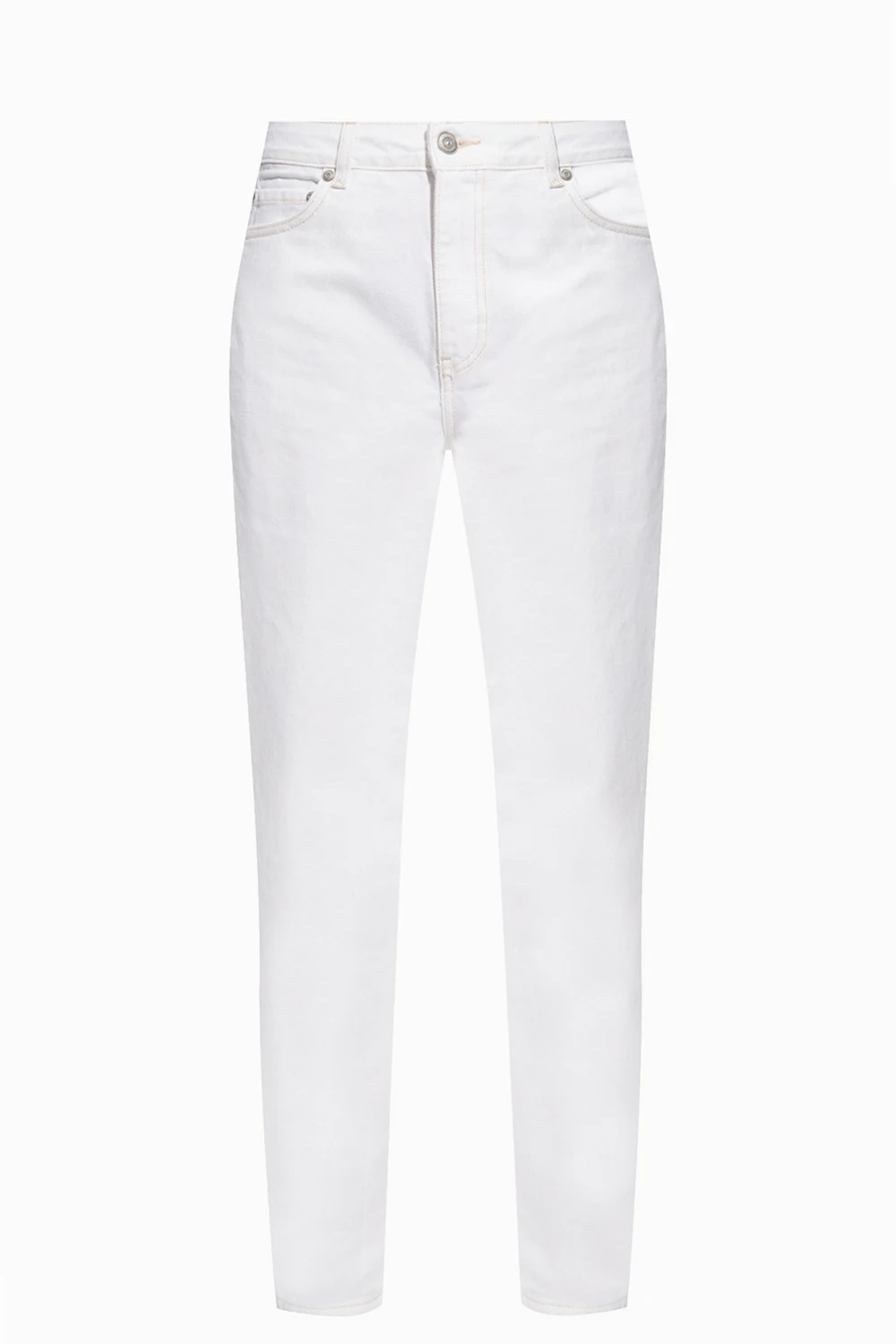 High-waisted jeans