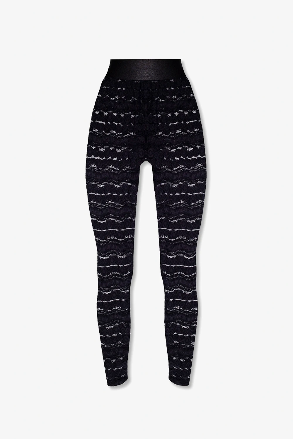 BLACK ‘LacilleGZ’ lace leggings
