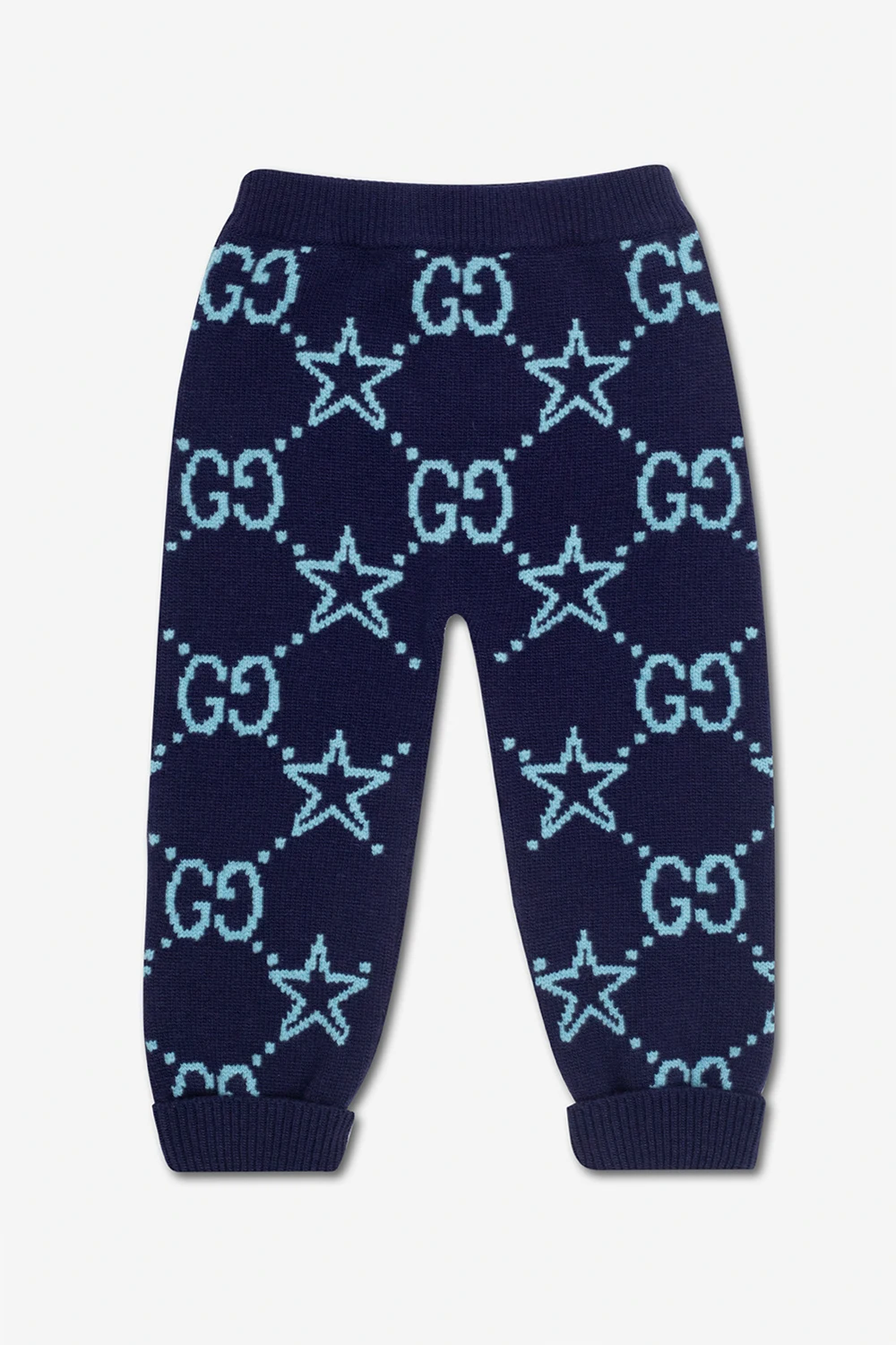 NAVY BLUE Wool trousers