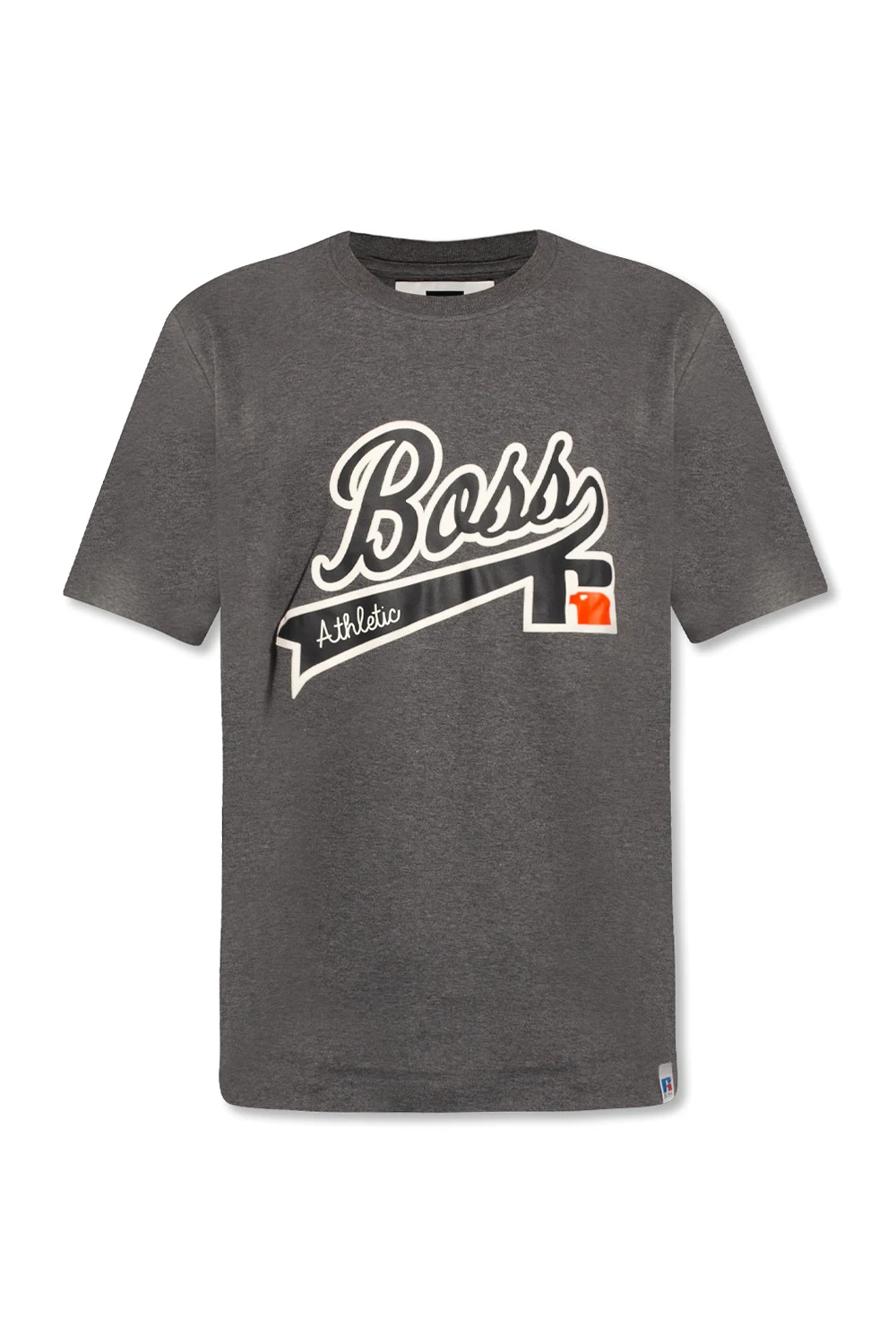 GREY T-shirt with velvet logo