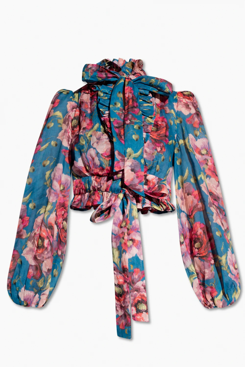 Cropped floral shirt