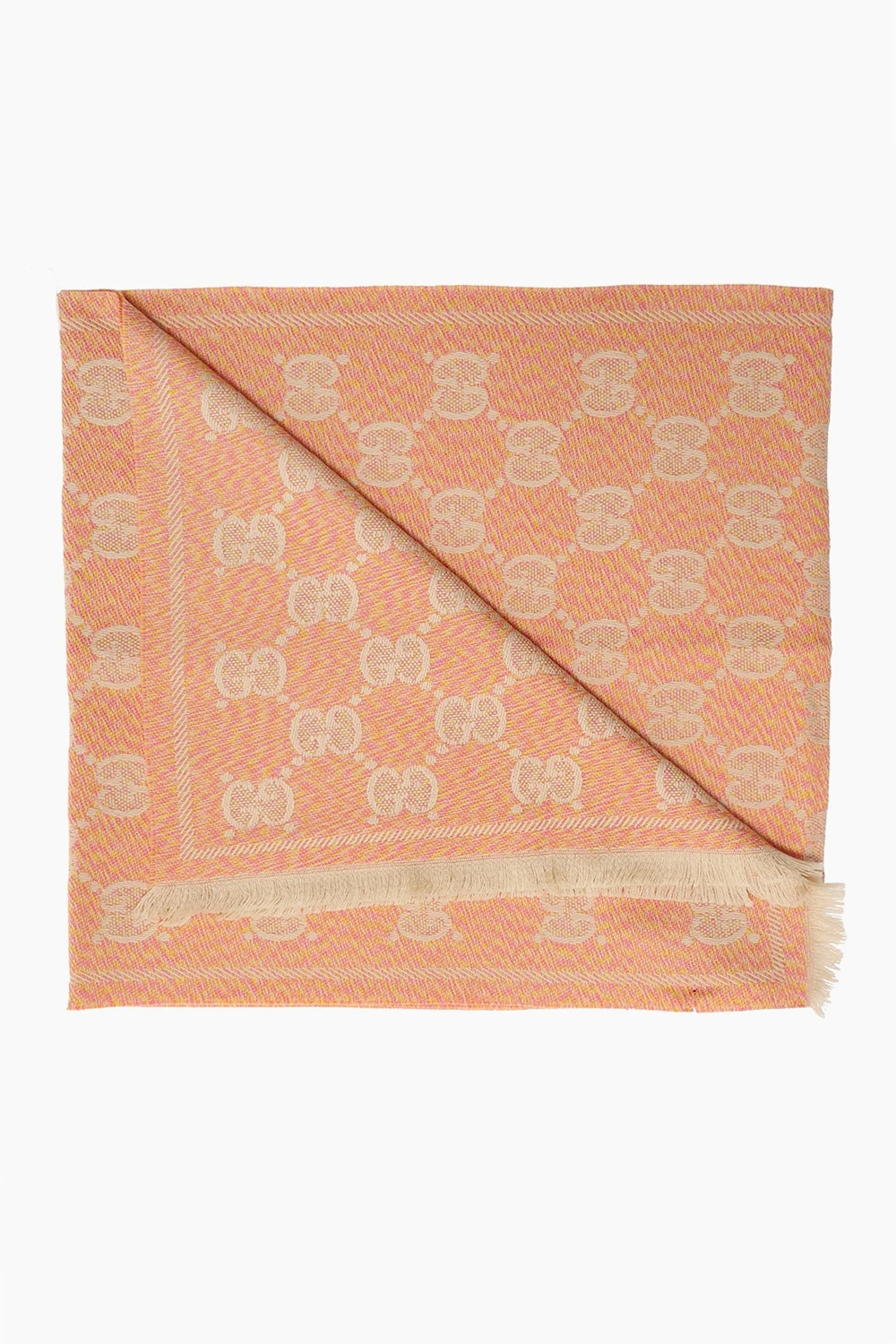 ORANGE Patterned scarf