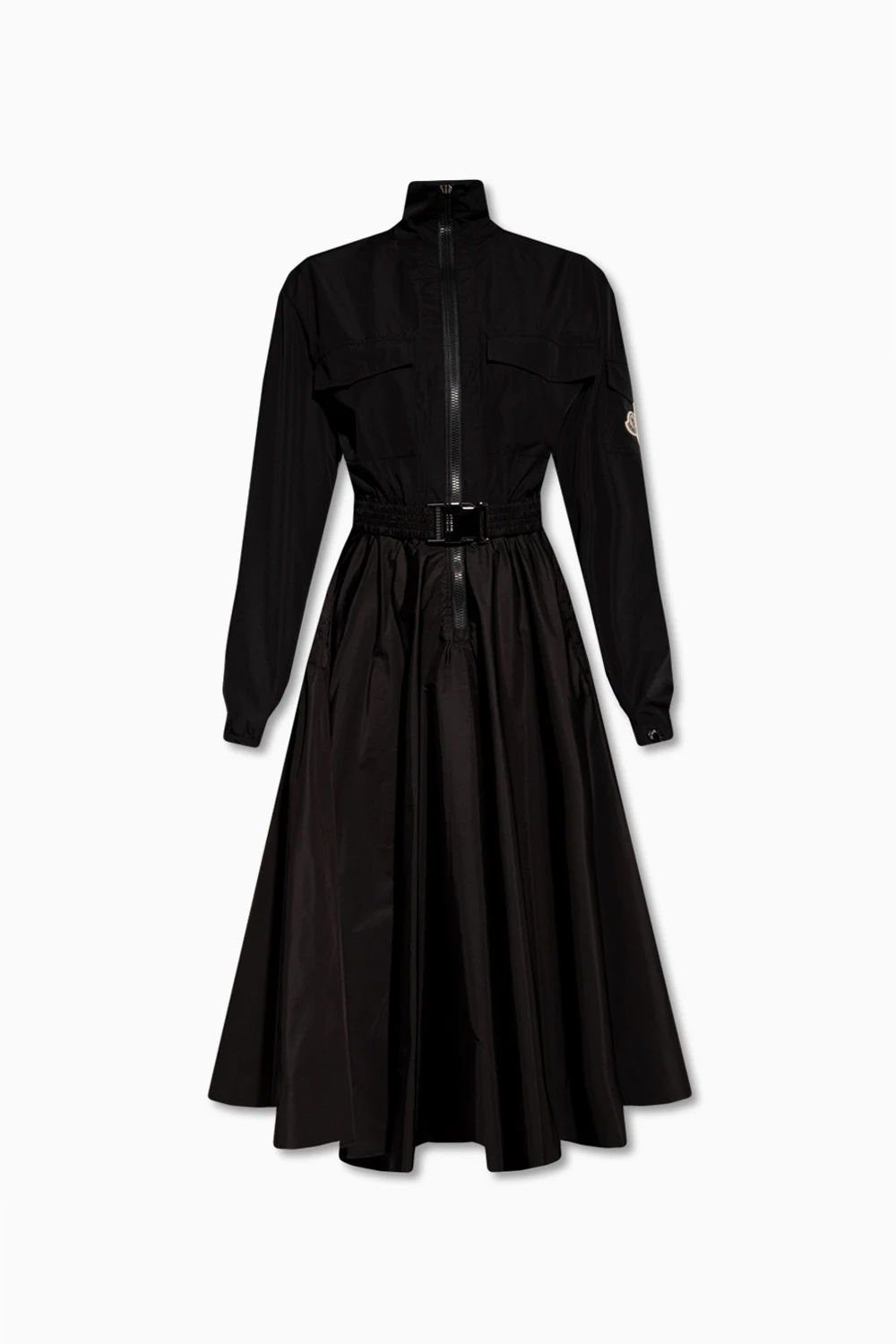 Dress with high neck