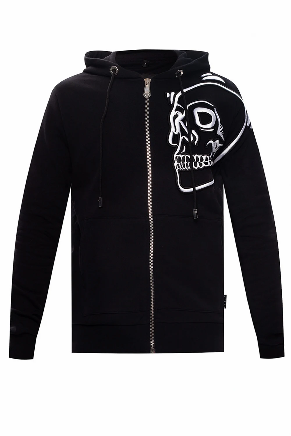 Hoodie with skull motif