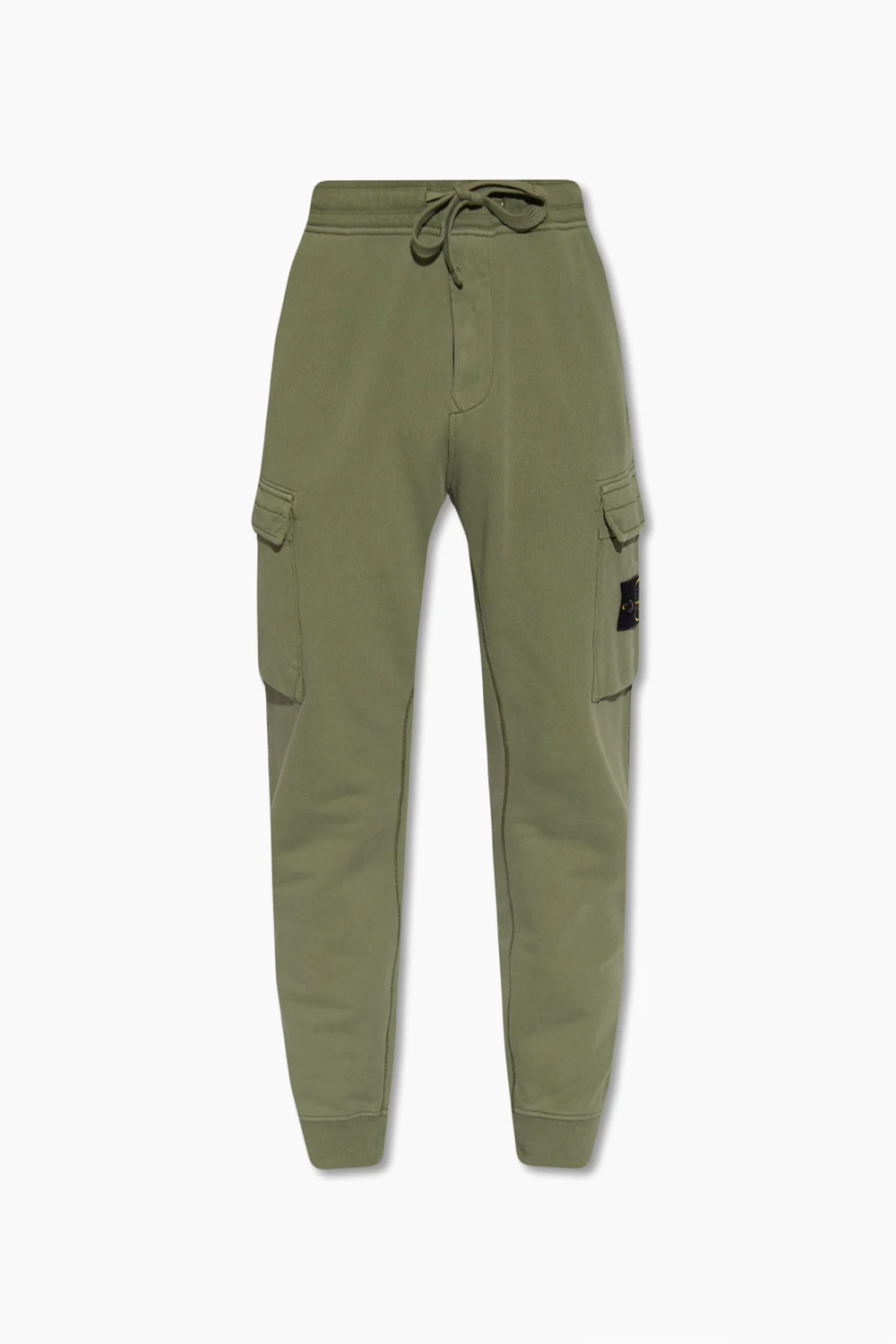 Sweatpants with logo patch