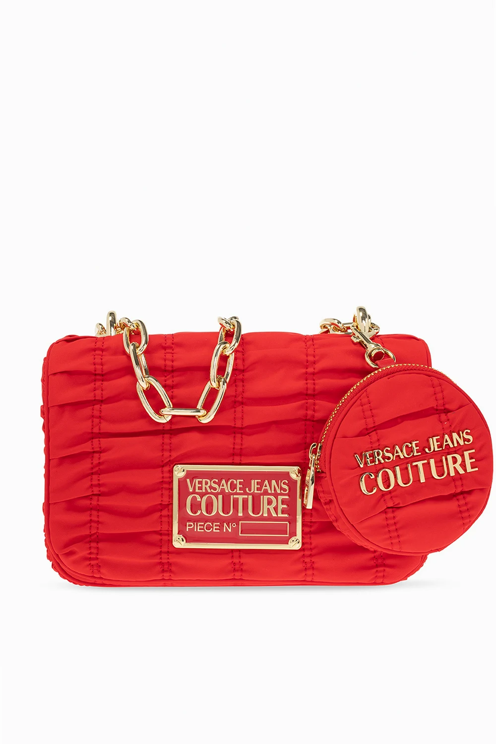 RED Shoulder bag with pouch