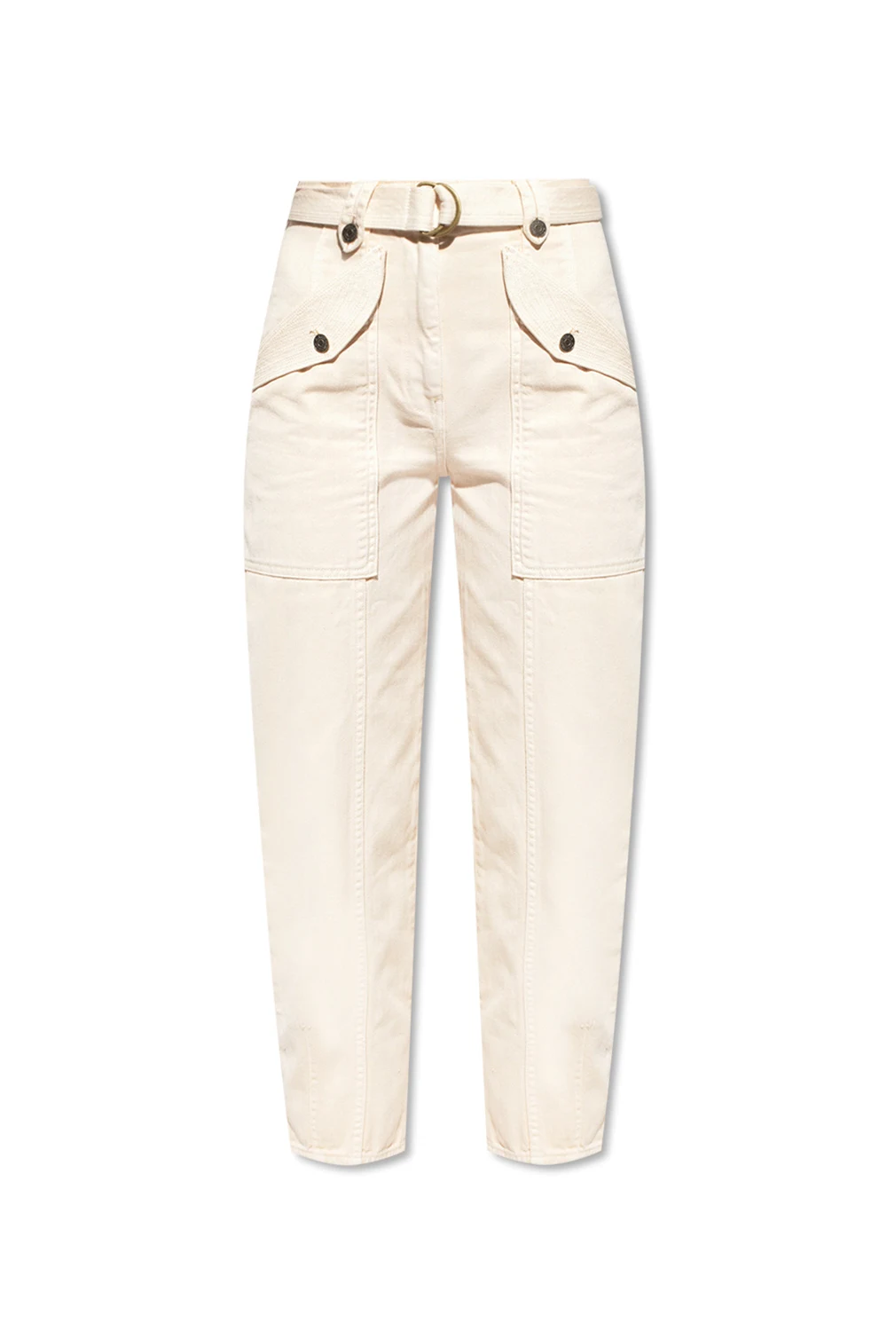 cream ‘Waverly’ high-waisted jeans