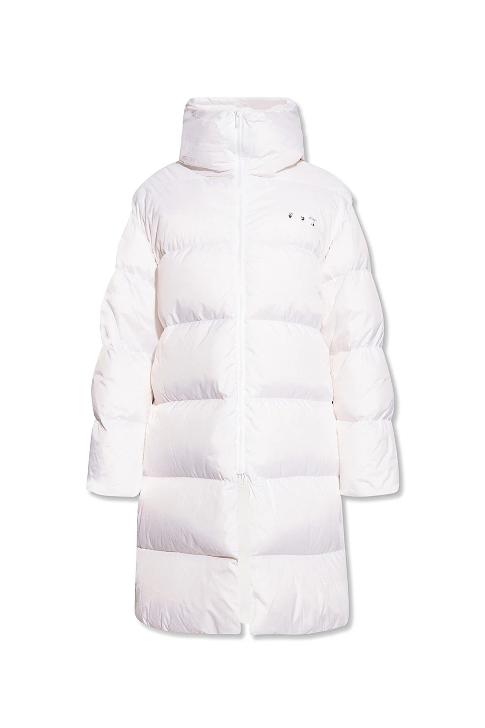 Coat with logo