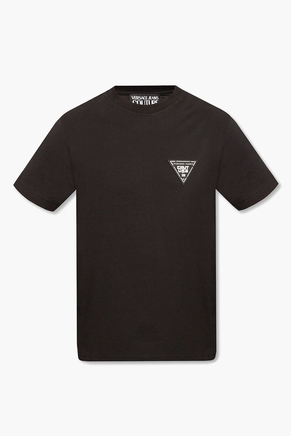 BLACK T-shirt with appliqué