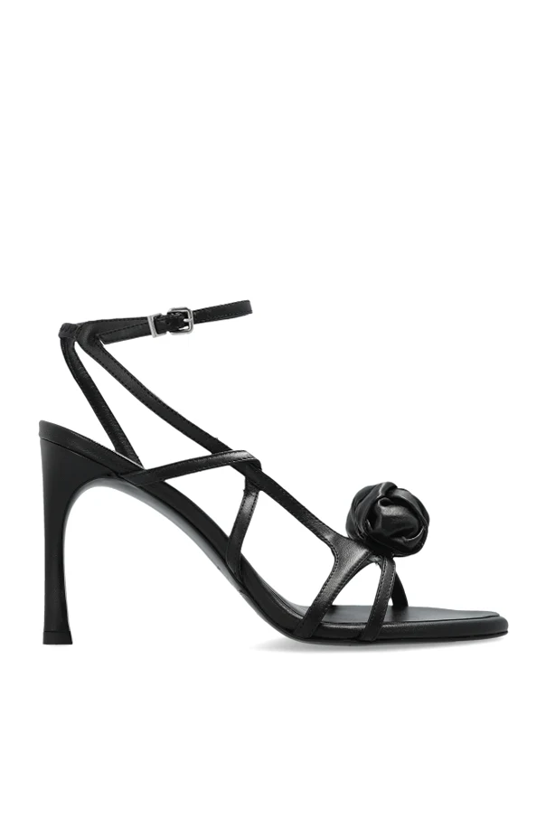 CZARNY Sandały na obcasie  `Knot`