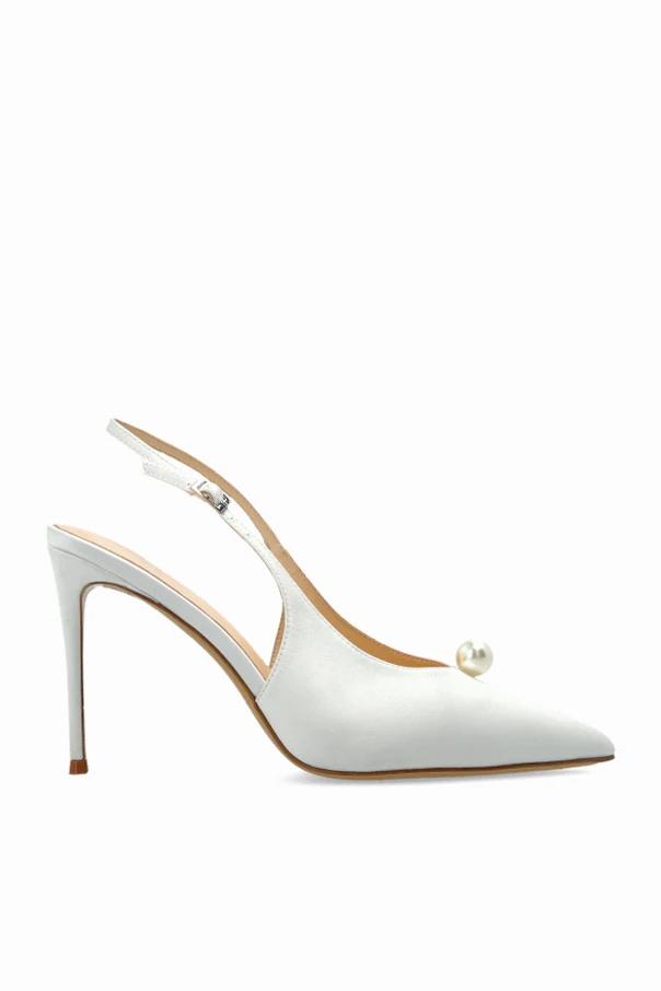 BIAŁY  Buty na obcasie ‘Reina100’