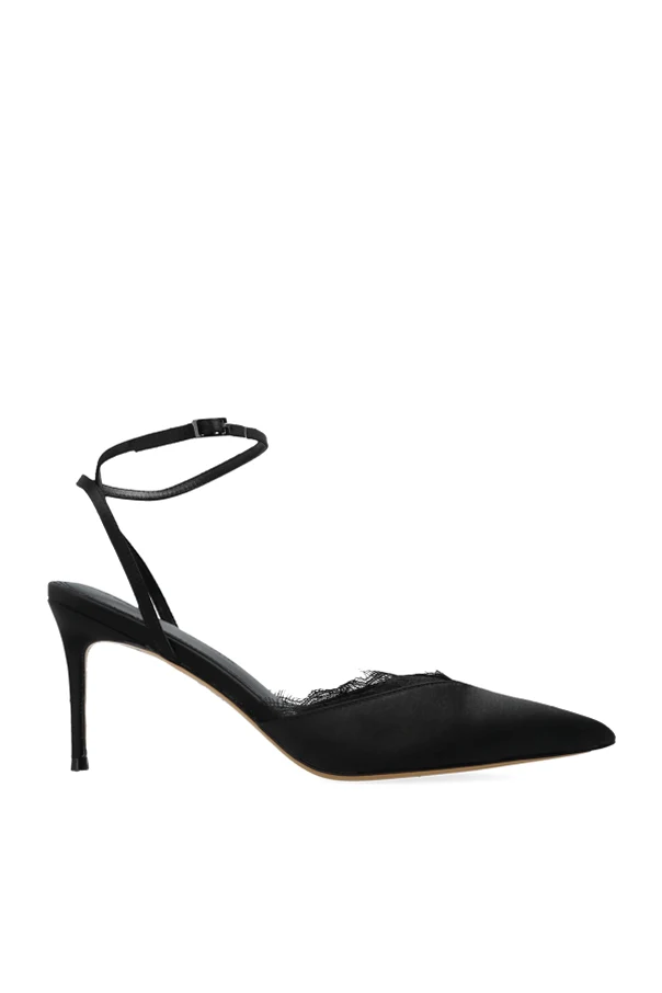 CZARNY Buty na obcasie ‘Lace80’