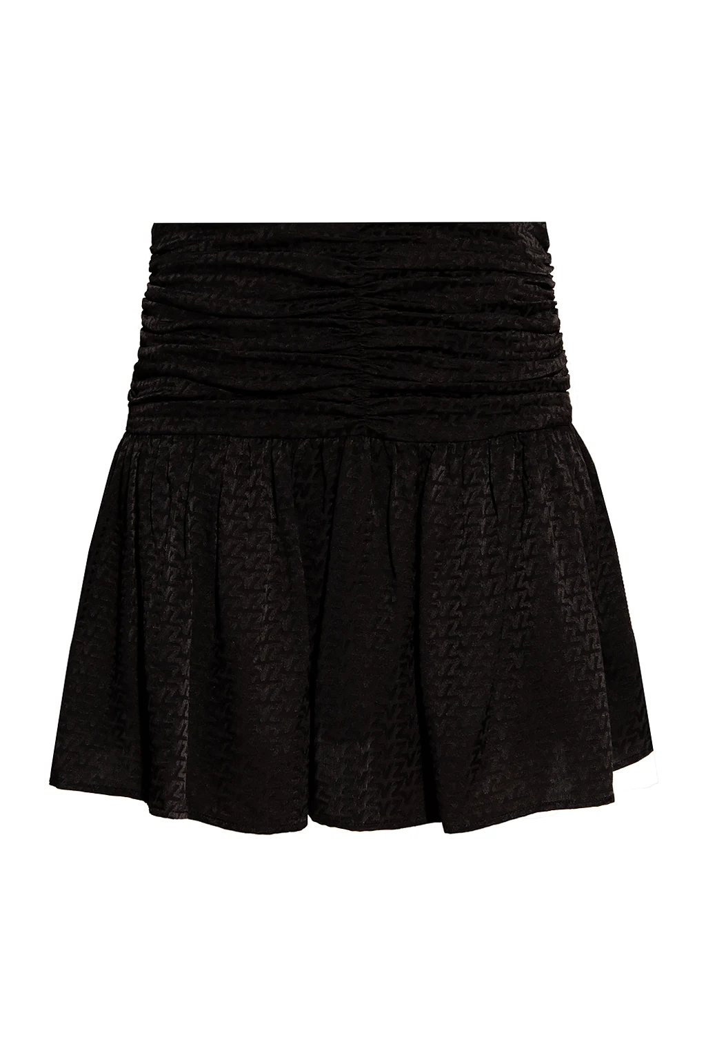 Silk skirt with logo