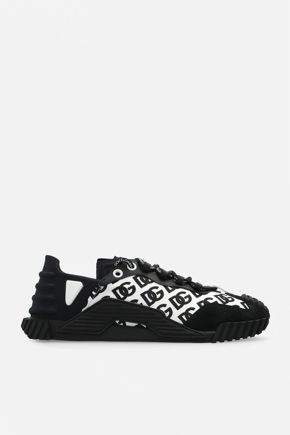 BLACK Monogrammed sneakers