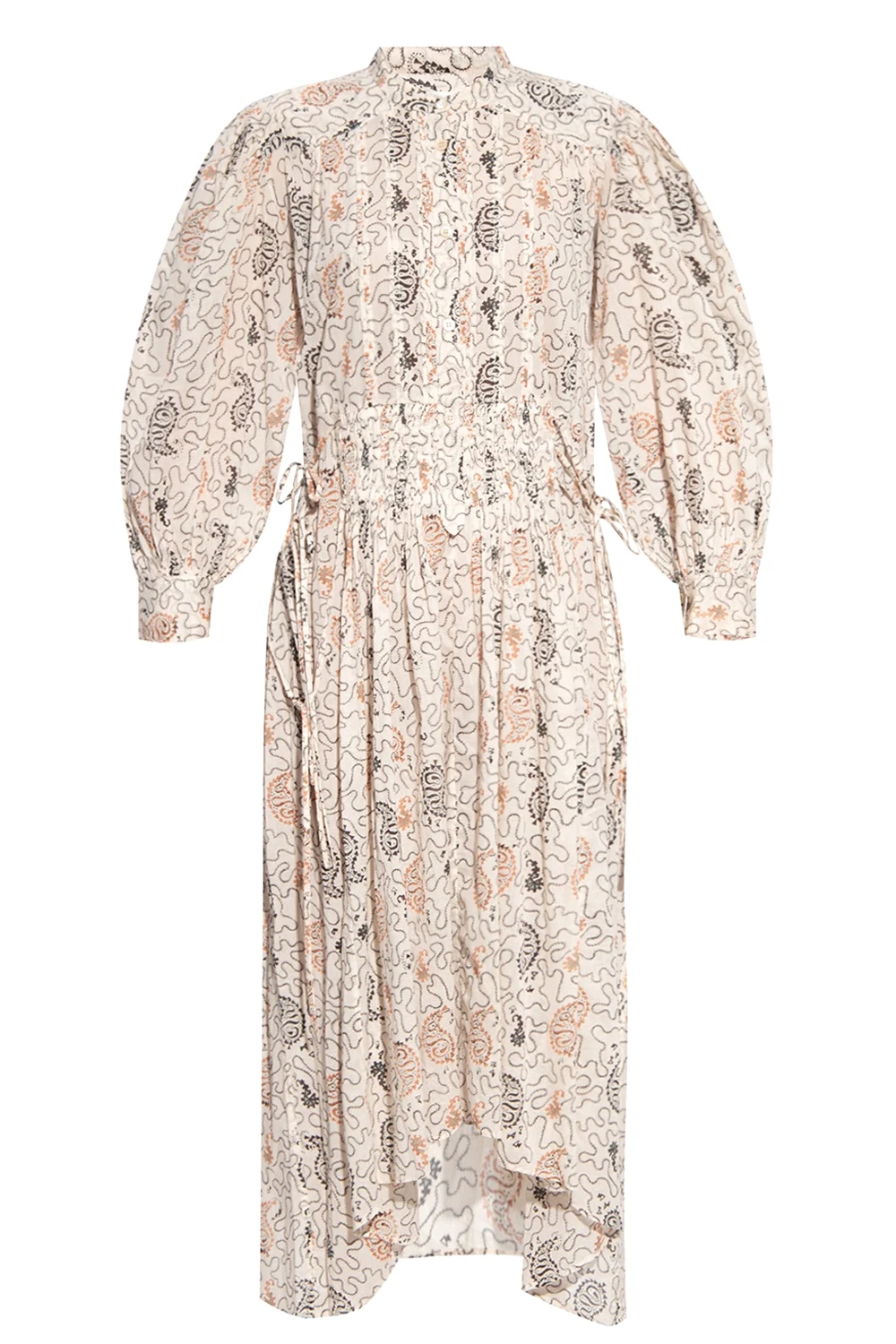 Patterned dress with long sleeves