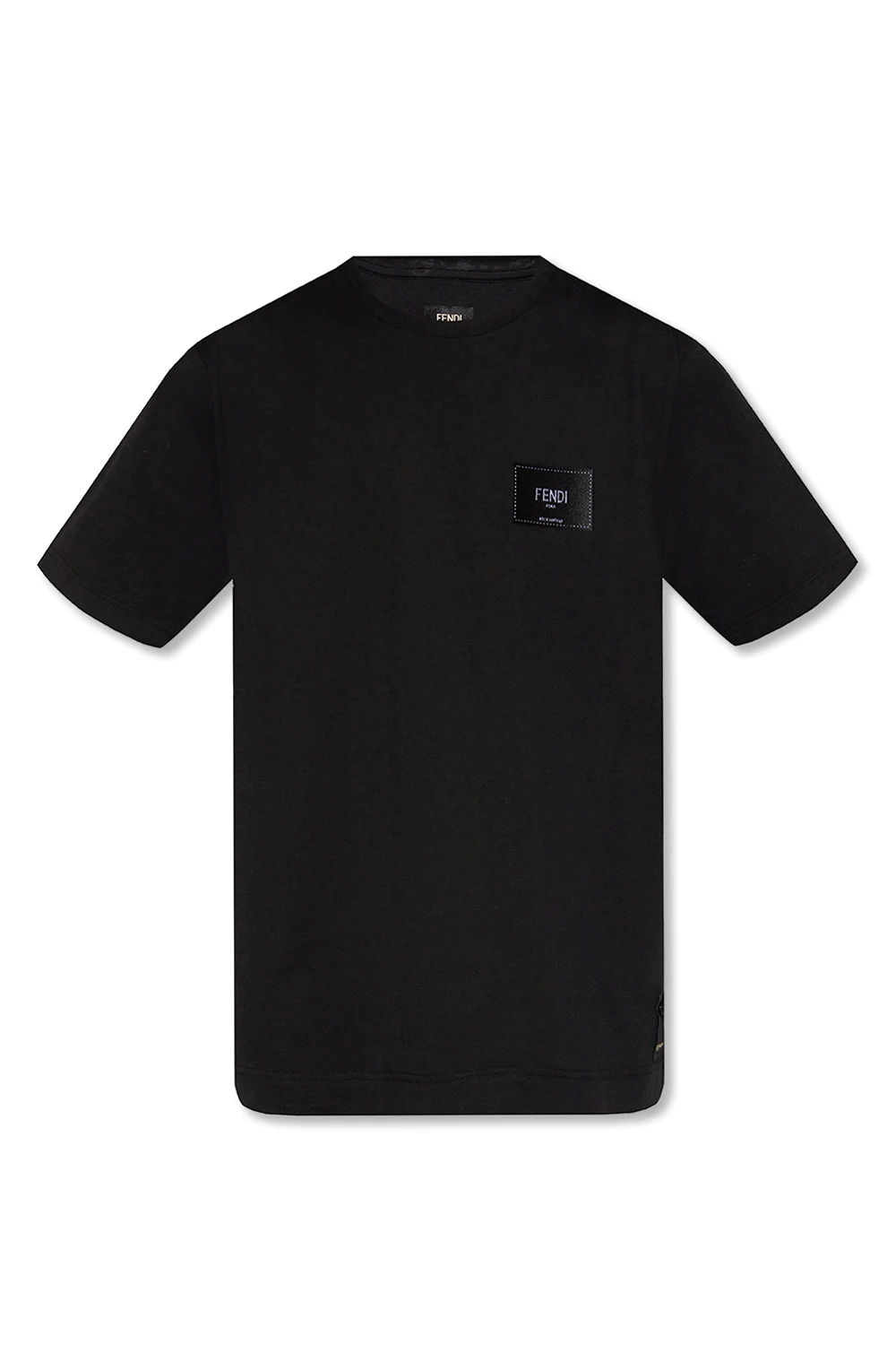 T-shirt z naszywkami z logo