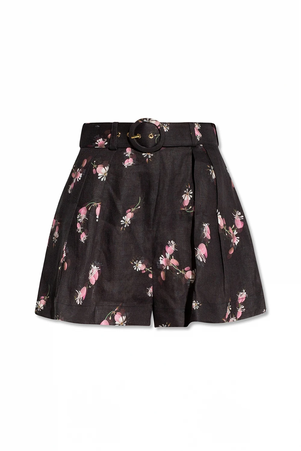 Short with floral motif