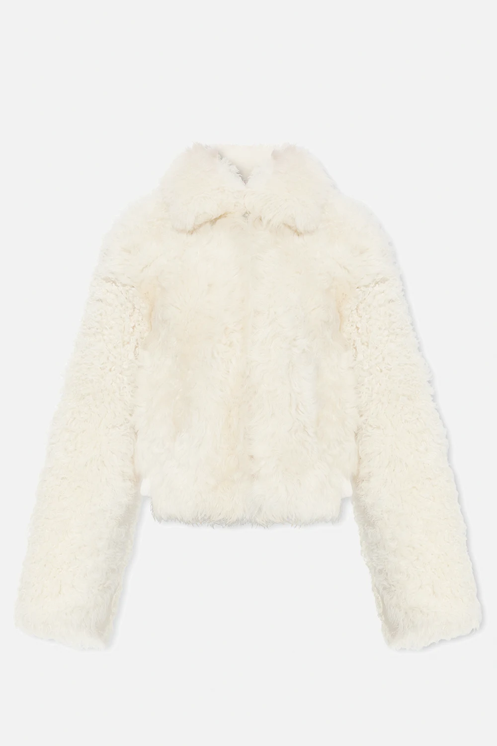 ‘Lava’ short shearling jacket