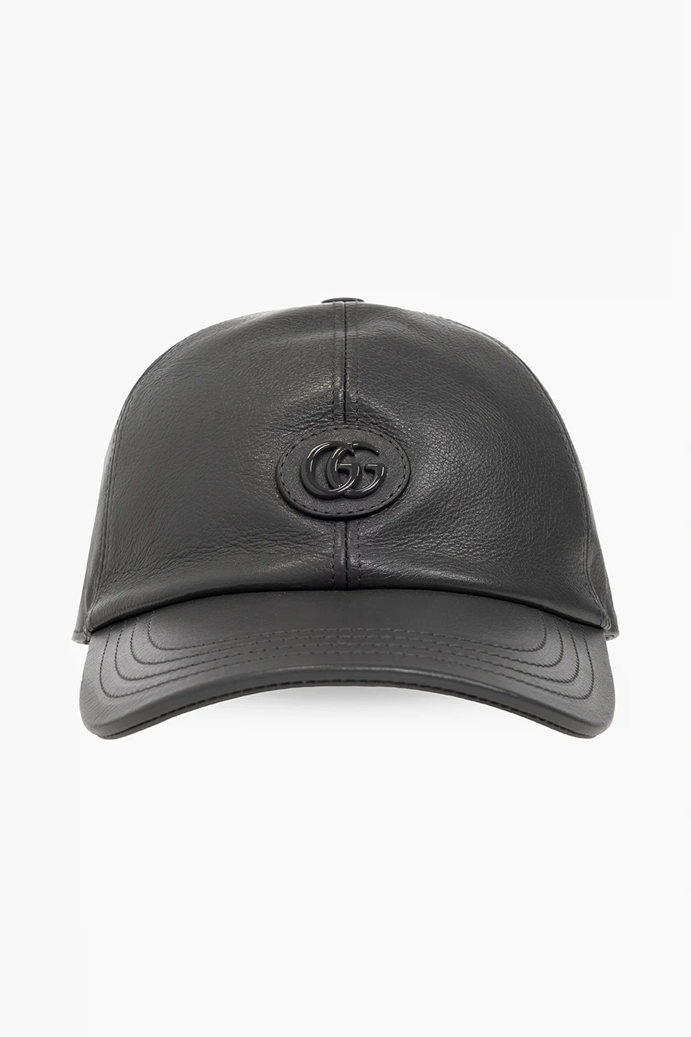 Leather baseball cap