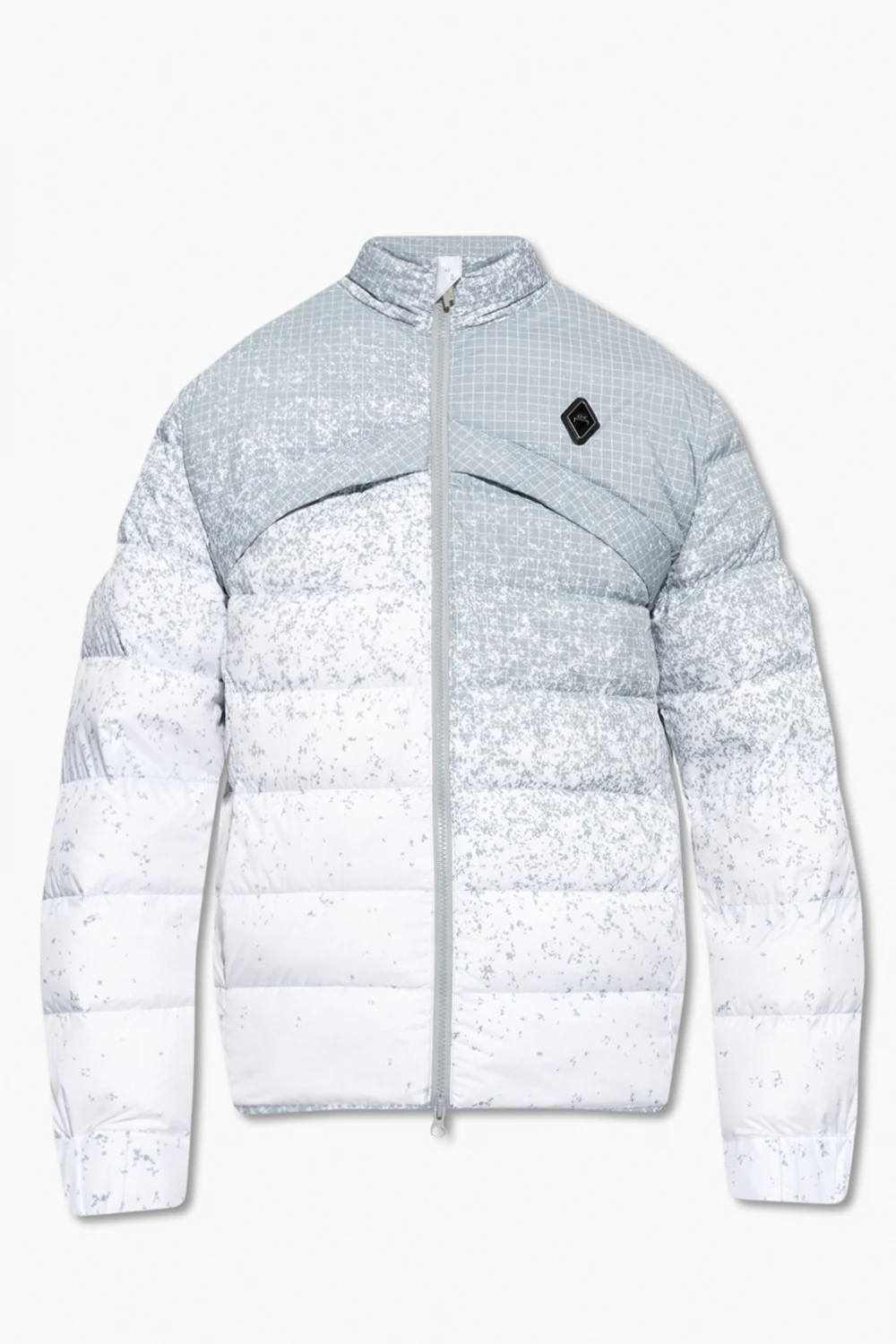 GREY Down jacket with logo