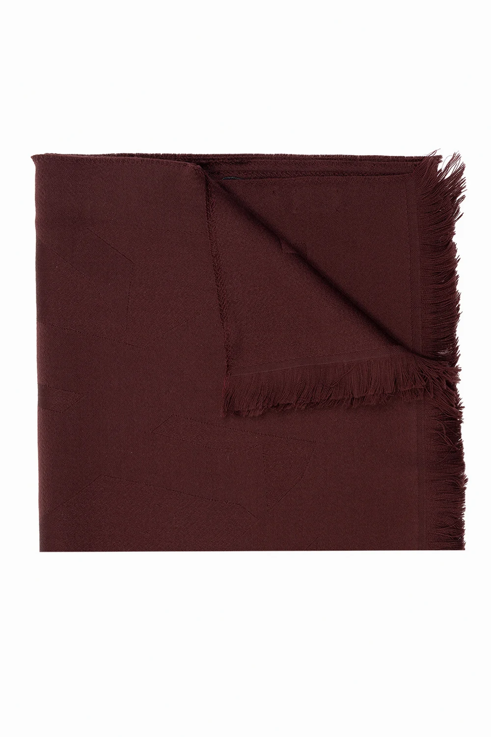 BURGUNDY Wool scarf