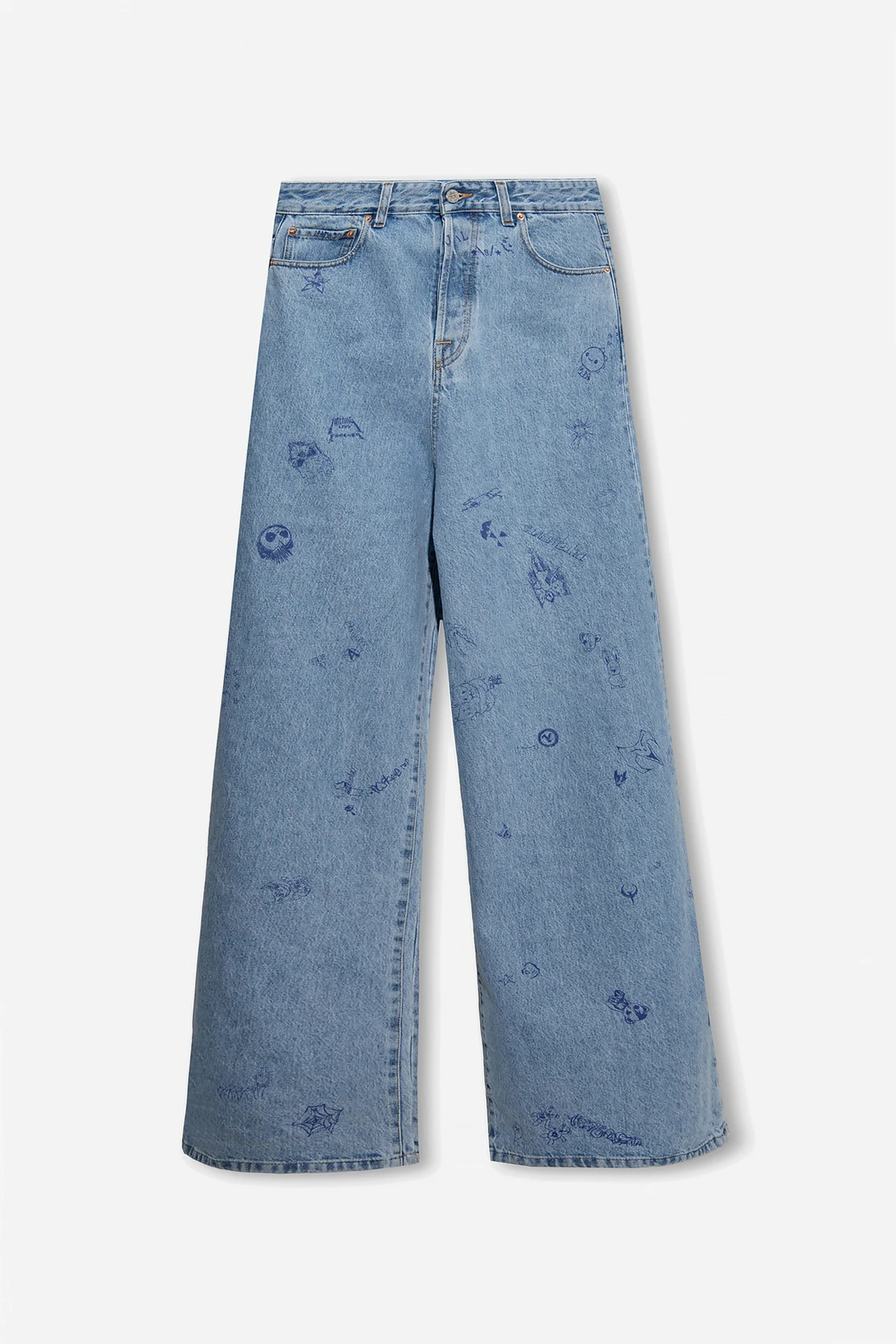 Wide leg jeans