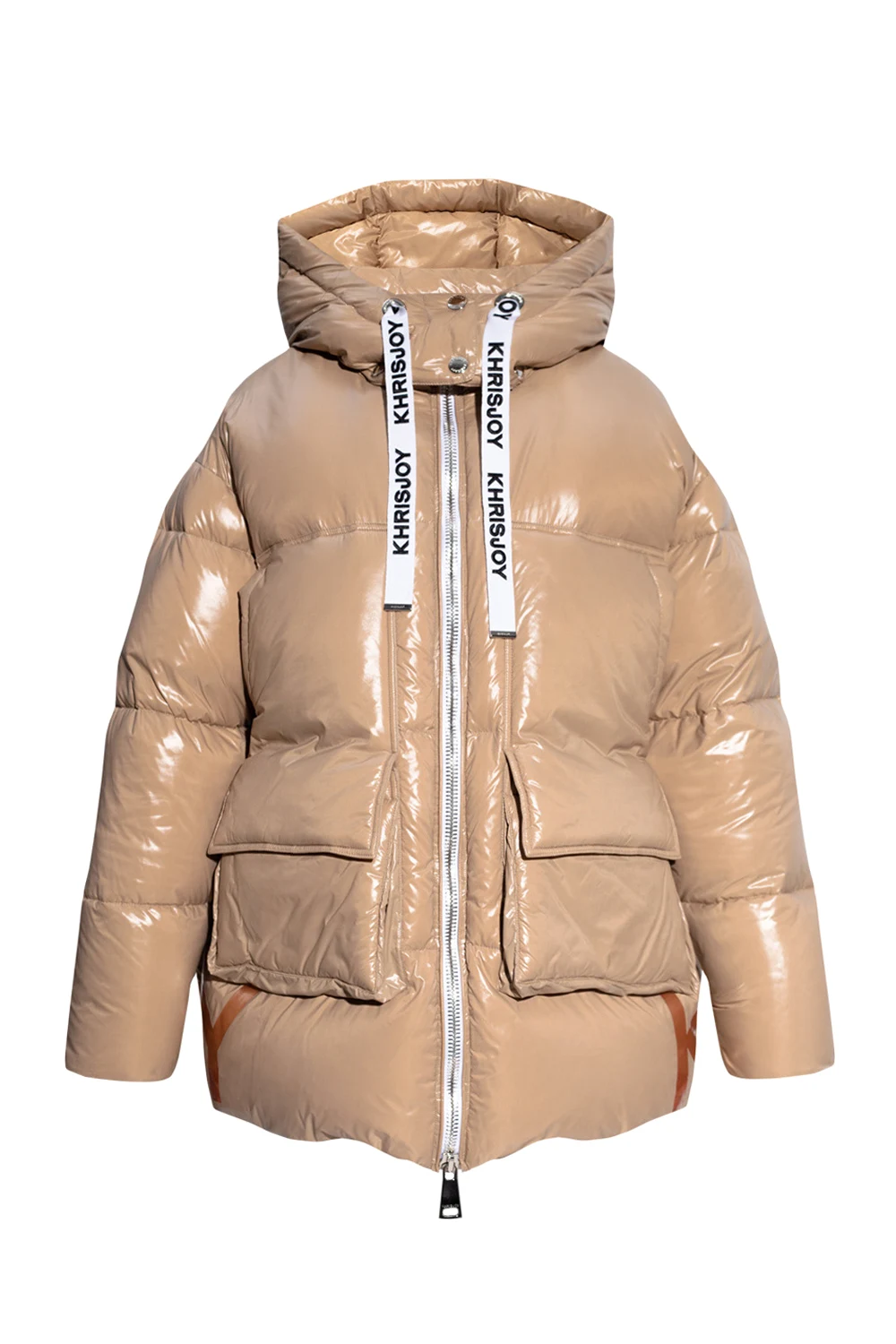 Hooded down jacket