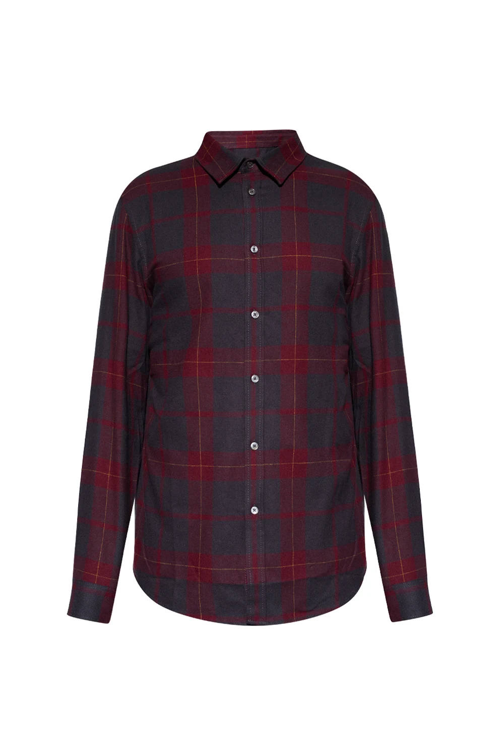 BURGUNDY Checked shirt