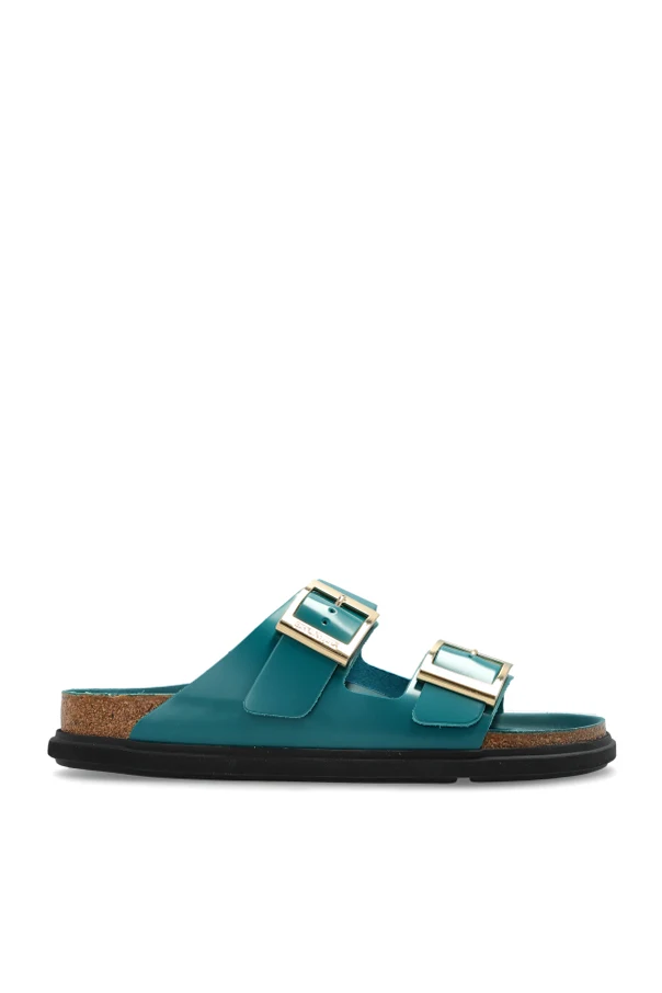 GREEN Arizona Droplet Buckle Cupsole Slides