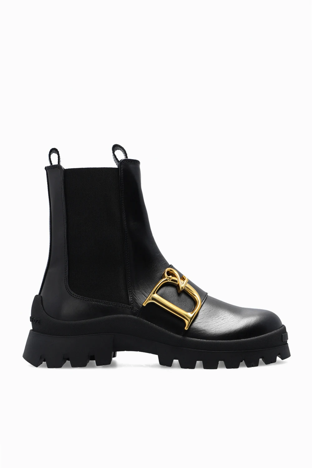 BLACK Chelsea boots with application
