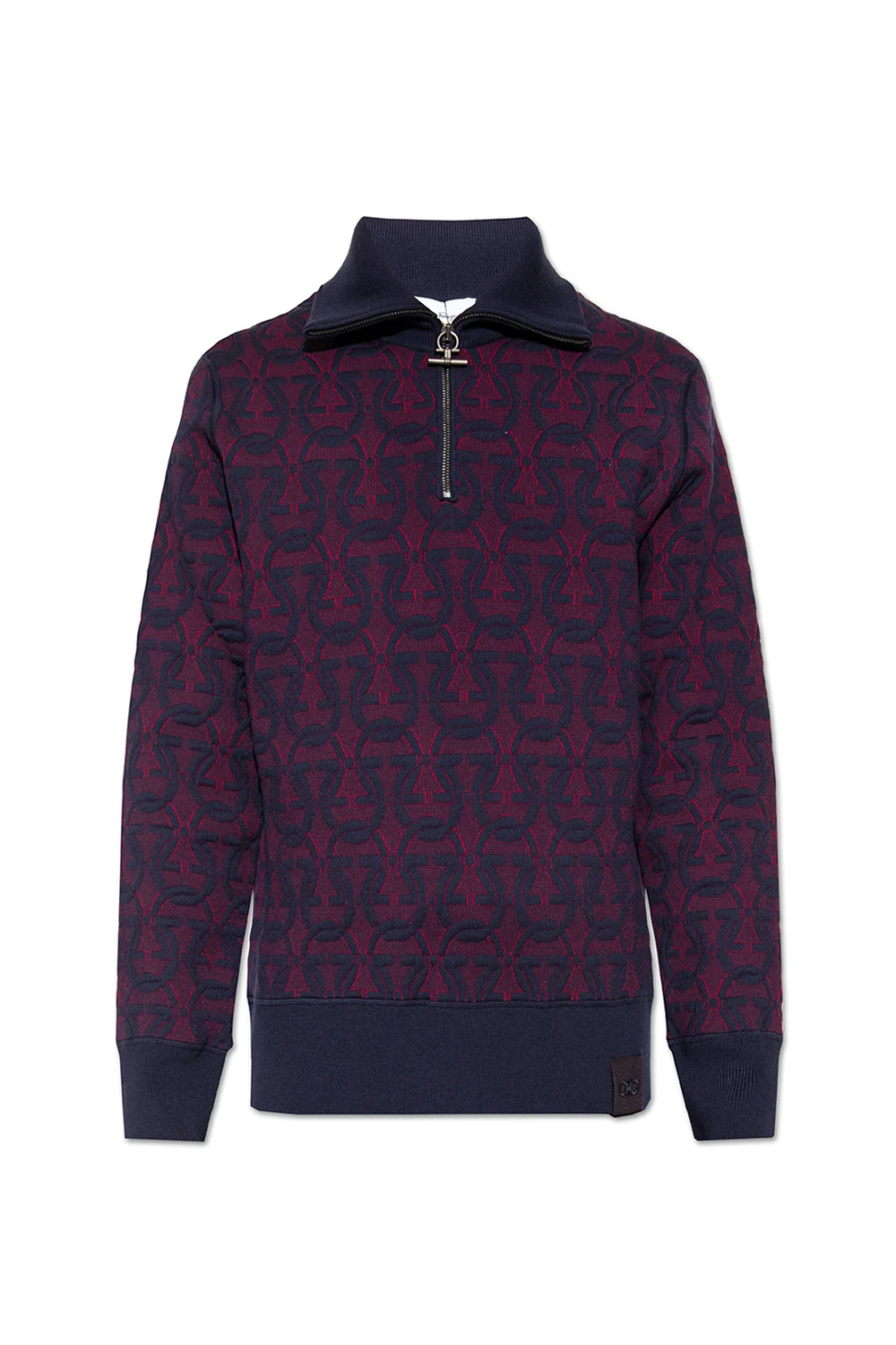 NAVY BLUE Patterned sweater